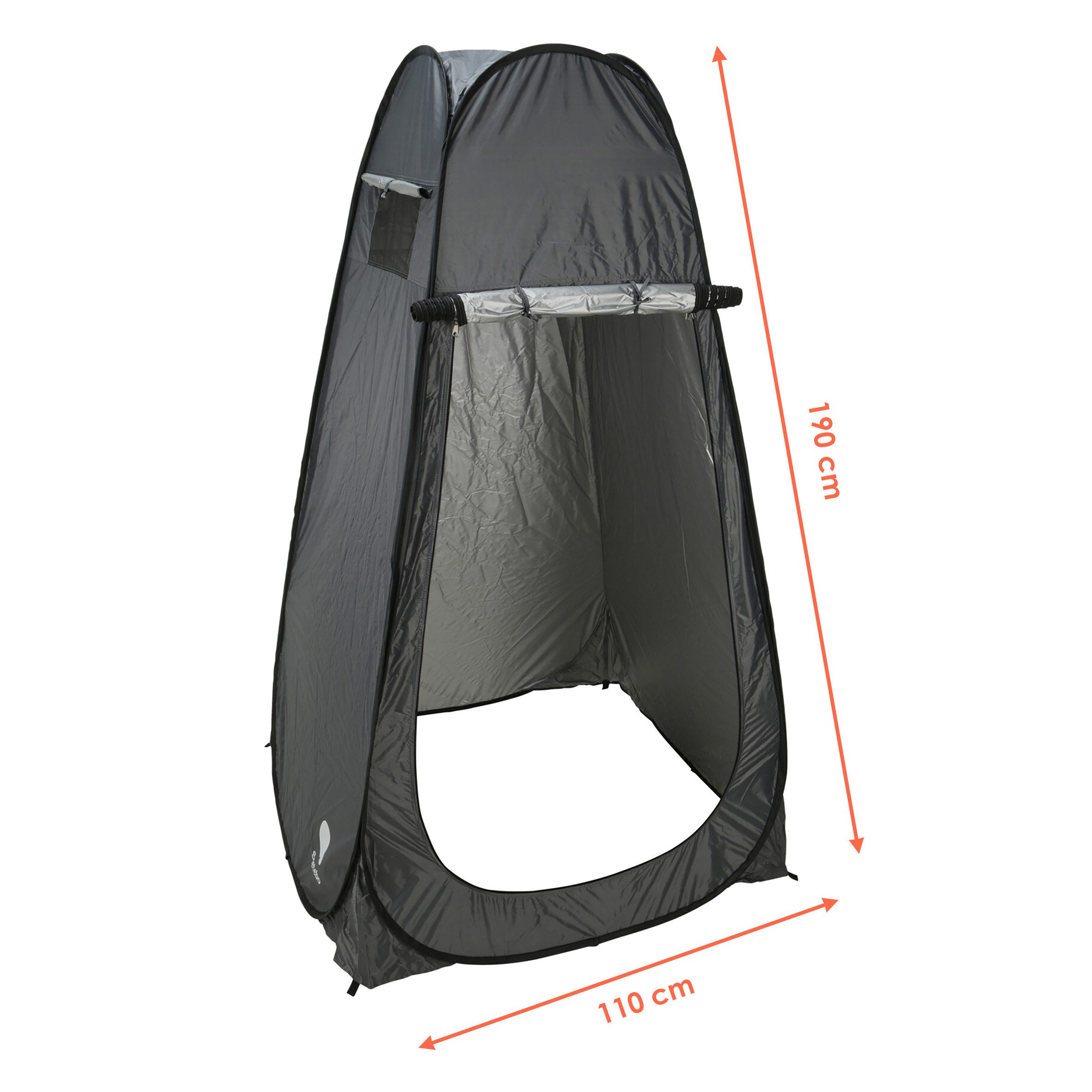 Spetebo Wurfzelt Pop Up Umkleide mit Reißverschluss - 190 x 110 cm, Personen: 1 (Anzahl, 1 tlg., Stück), wasserfestes Material