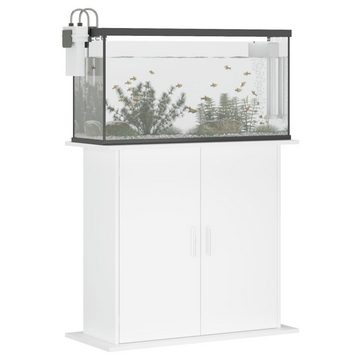 vidaXL Aquariumunterschrank Aquariumständer Weiß 81x36x73 cm Holzwerkstoff Aquarium Unterstand