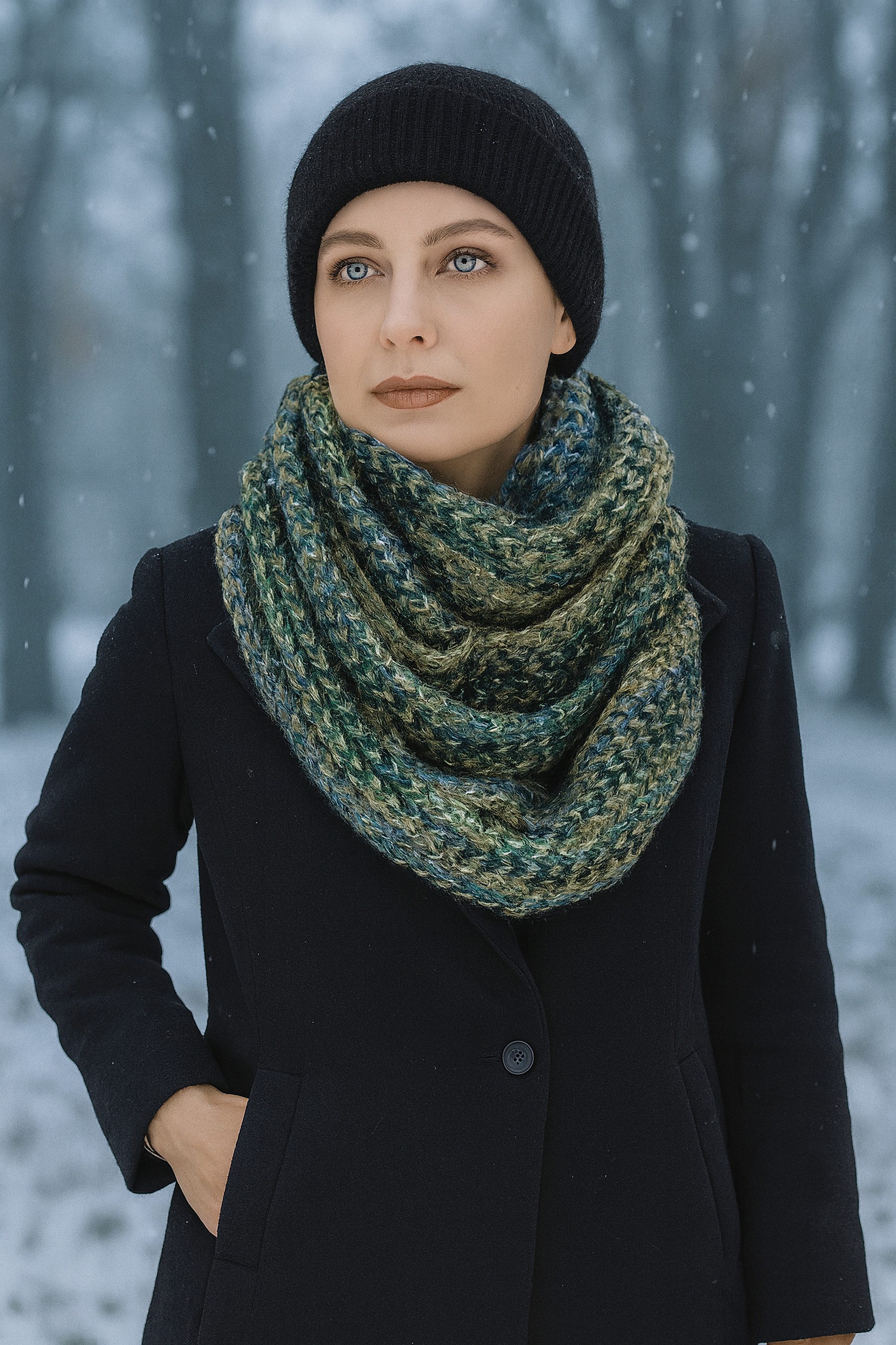 COLLEZIONE ALESSANDRO Strickschal Strickloop, (1-St), Made in Italy, in tollen Farben