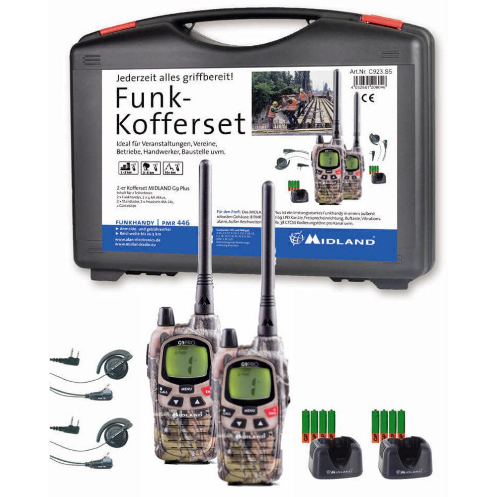 Walkie Talkie Midland G9 Pro C923.S5 PMR-Funkgerät