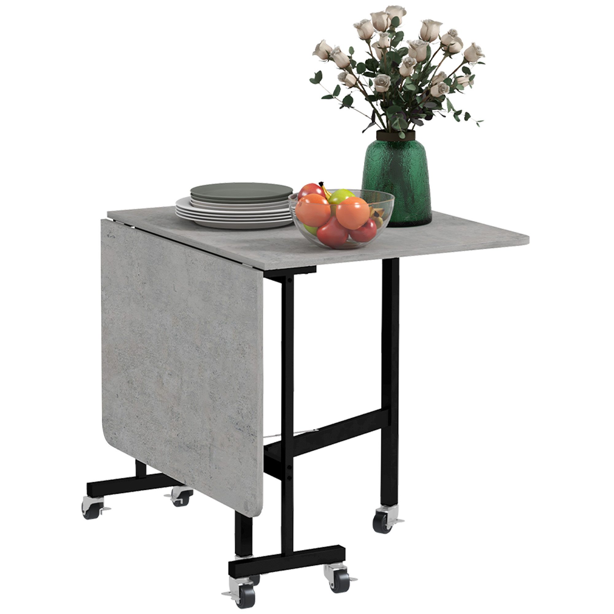 HOMCOM Klapptisch Esszimmertisch für 4-6 Personen, günstig online kaufen