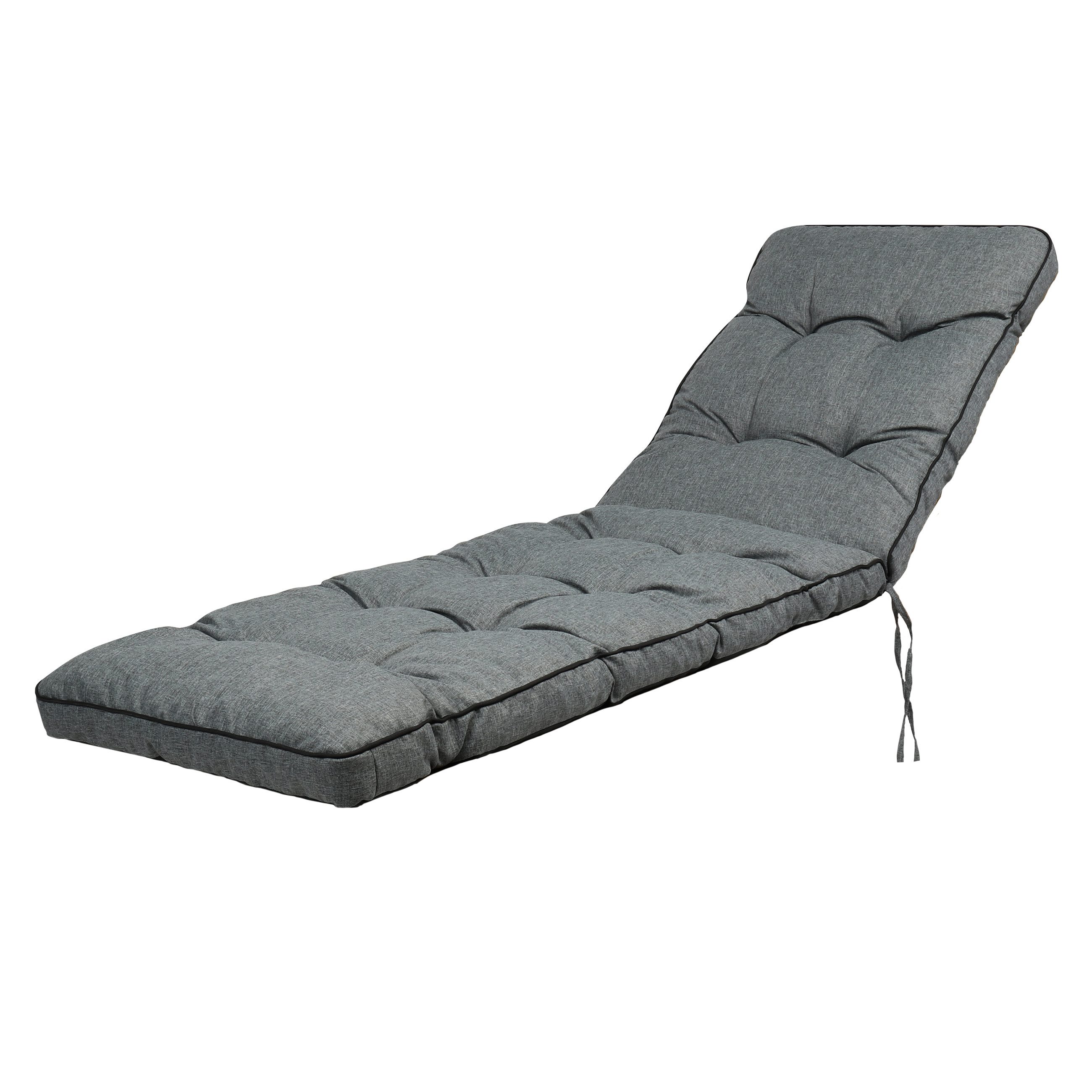 Hobbygarden Liegenauflage Polsterauflage HUGO 200x55x8 cm, Gesteppte Polsterauflage für Gartenliege & Sonnenliege