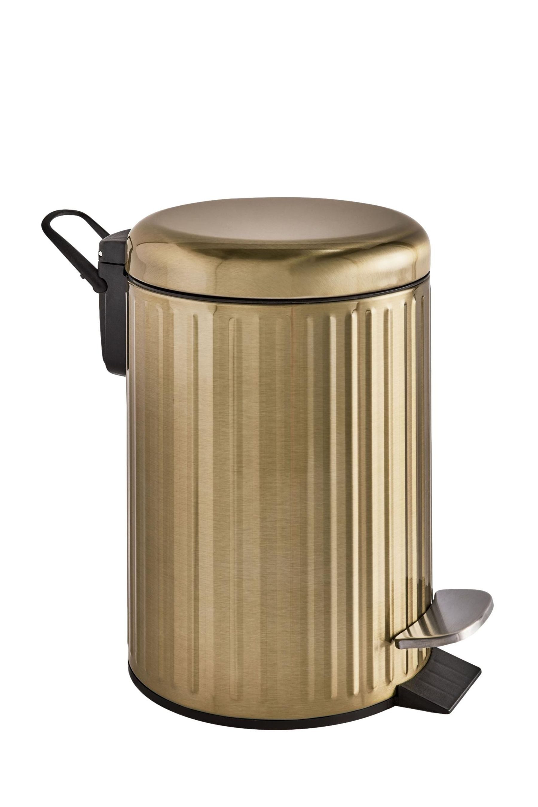 Next Mülleimer Gerippter 3-Liter-Treteimer mit Softclose-Deckel