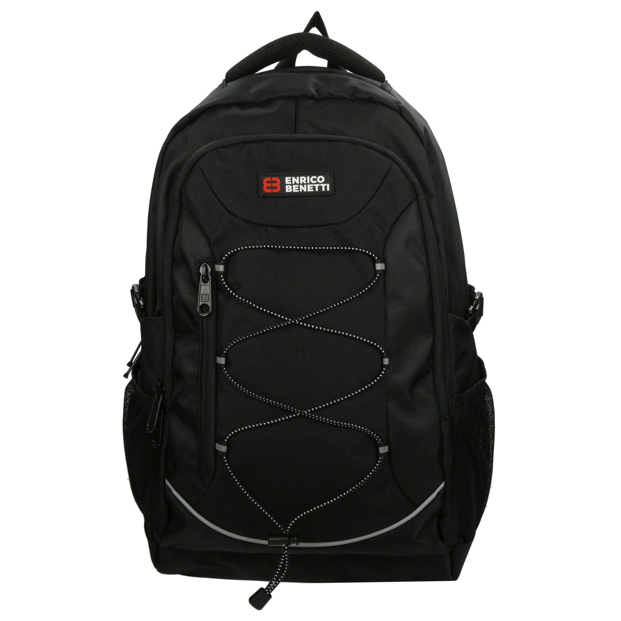 Rucksack Schwarz Schule Business 54 HTI-Living Rucksack Laptopfach, Freizeit mit