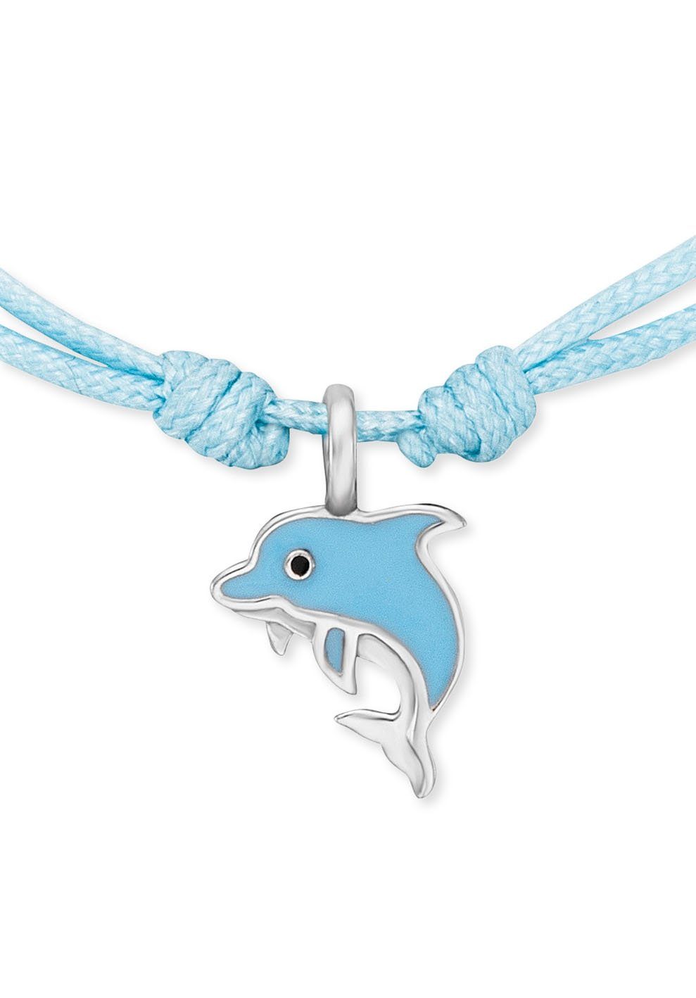 Emaille mit Delfin, Herzengel Armband HEB-DOLPHIN,