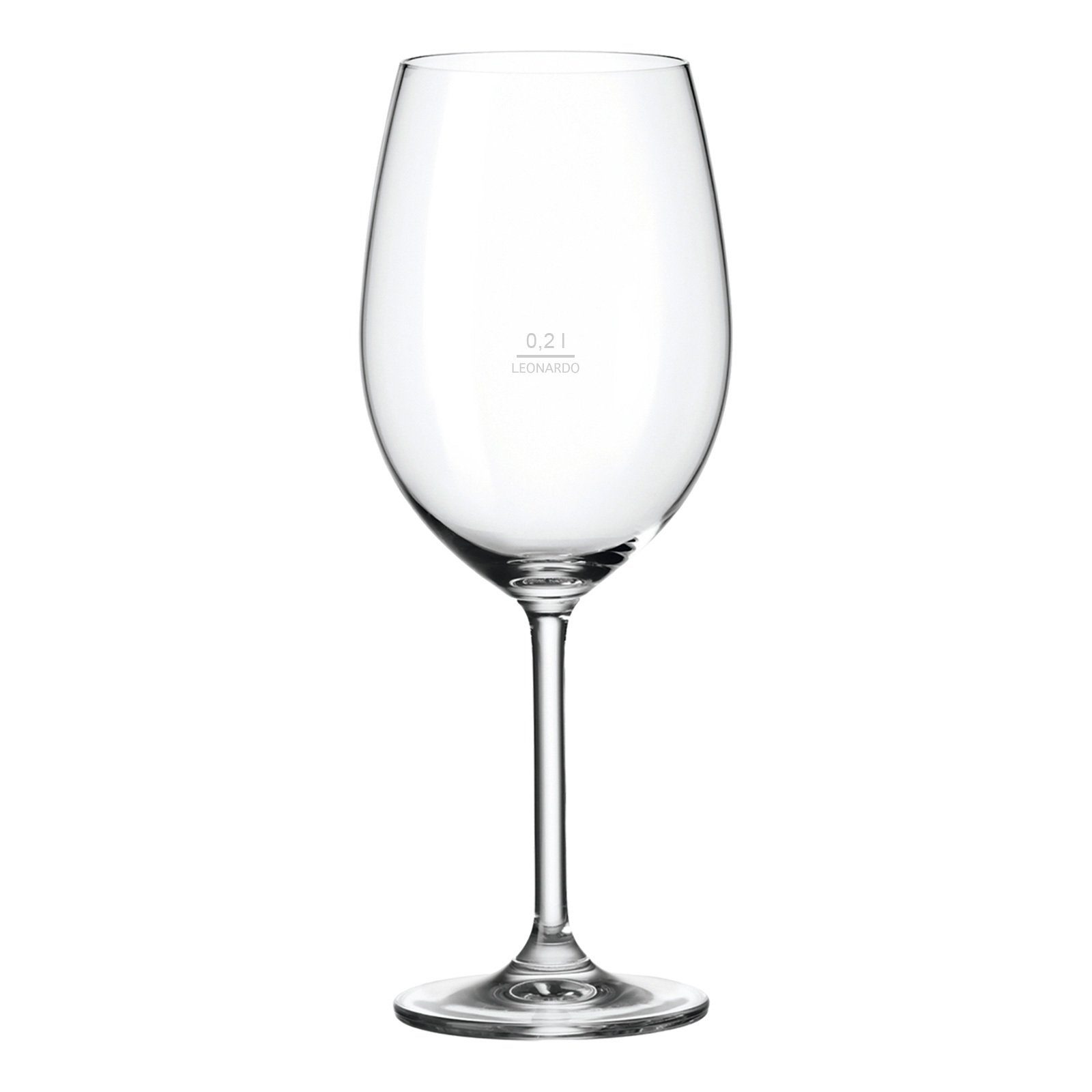 LEONARDO Rotweinglas Daily Gastro-Edition Rotweinglas geeicht 0,2 l, Glas
