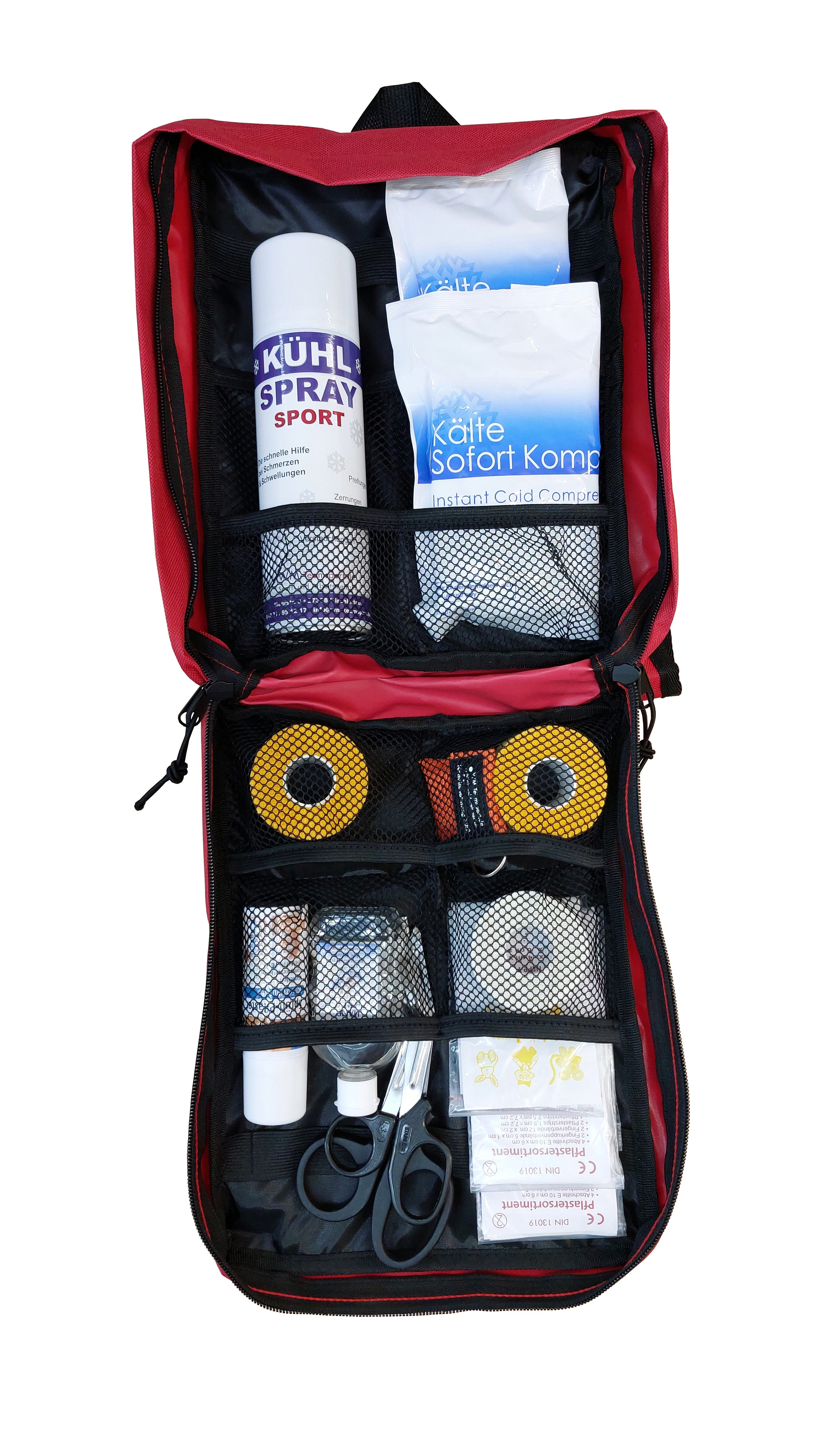 Erste-Hilfe-Set Rucksack S2 PLUS nach DIN 13157 + Sport-Ausstattung + Sprühpflaster