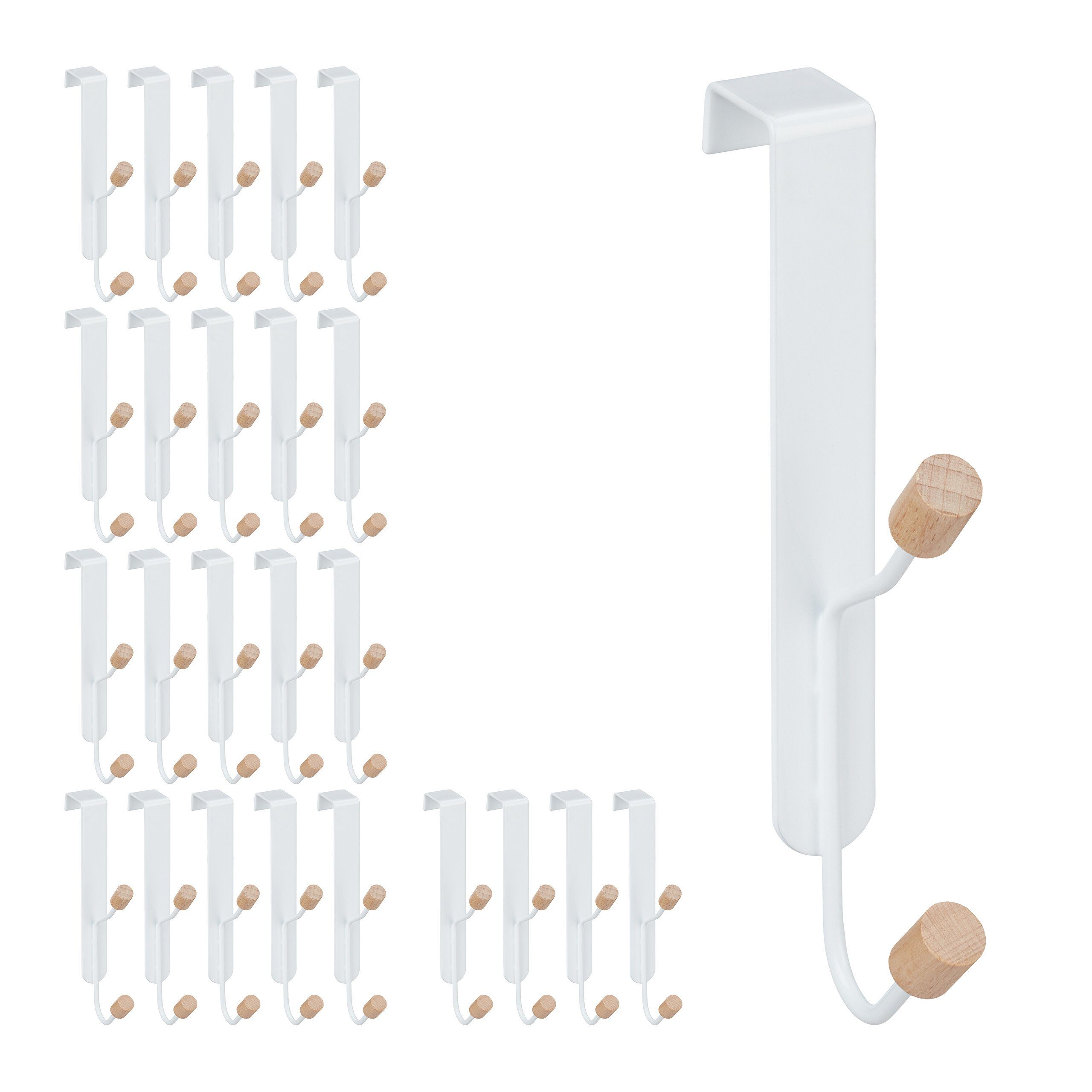 Türhaken 25 x Türhaken doppelt