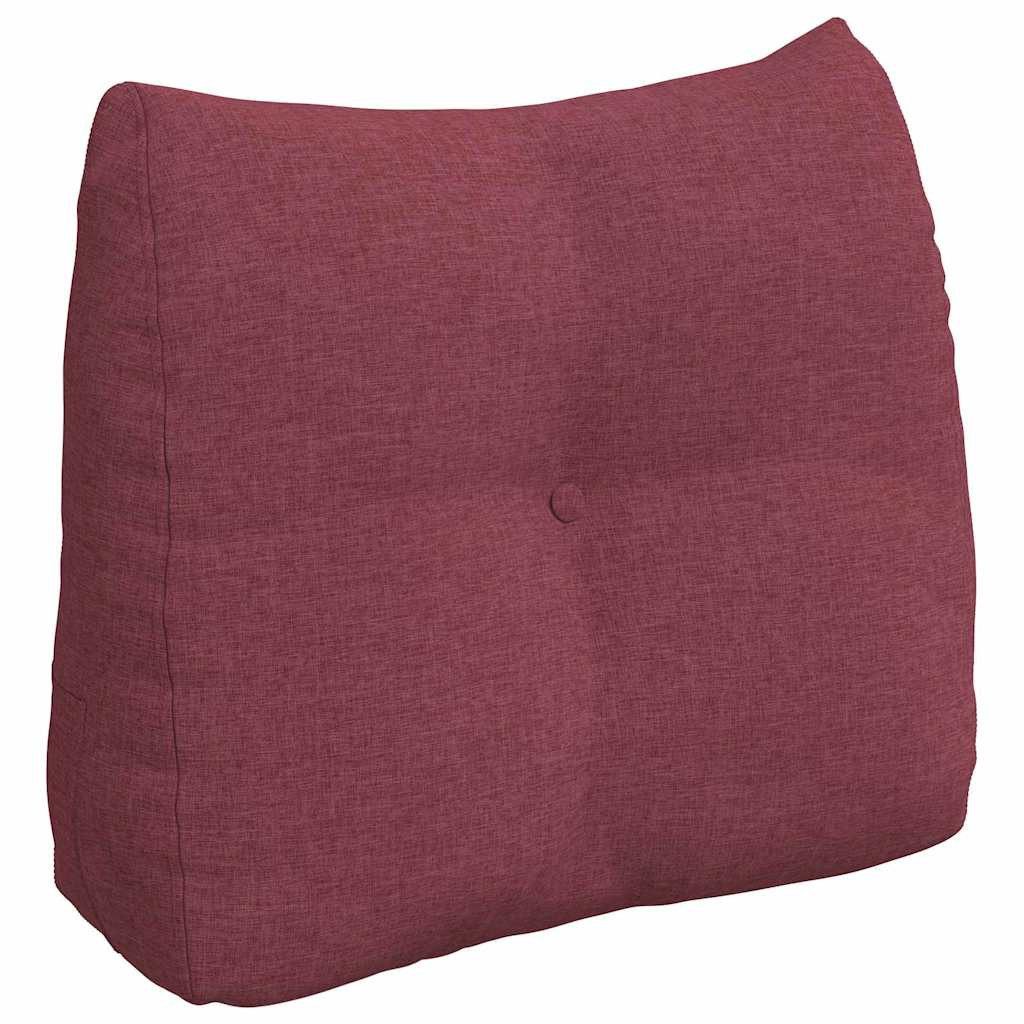 vidaXL Rückenkissen Rücken Kissen Weinrot 60 x 24 x 50 cm Stoff, 1-tlg.