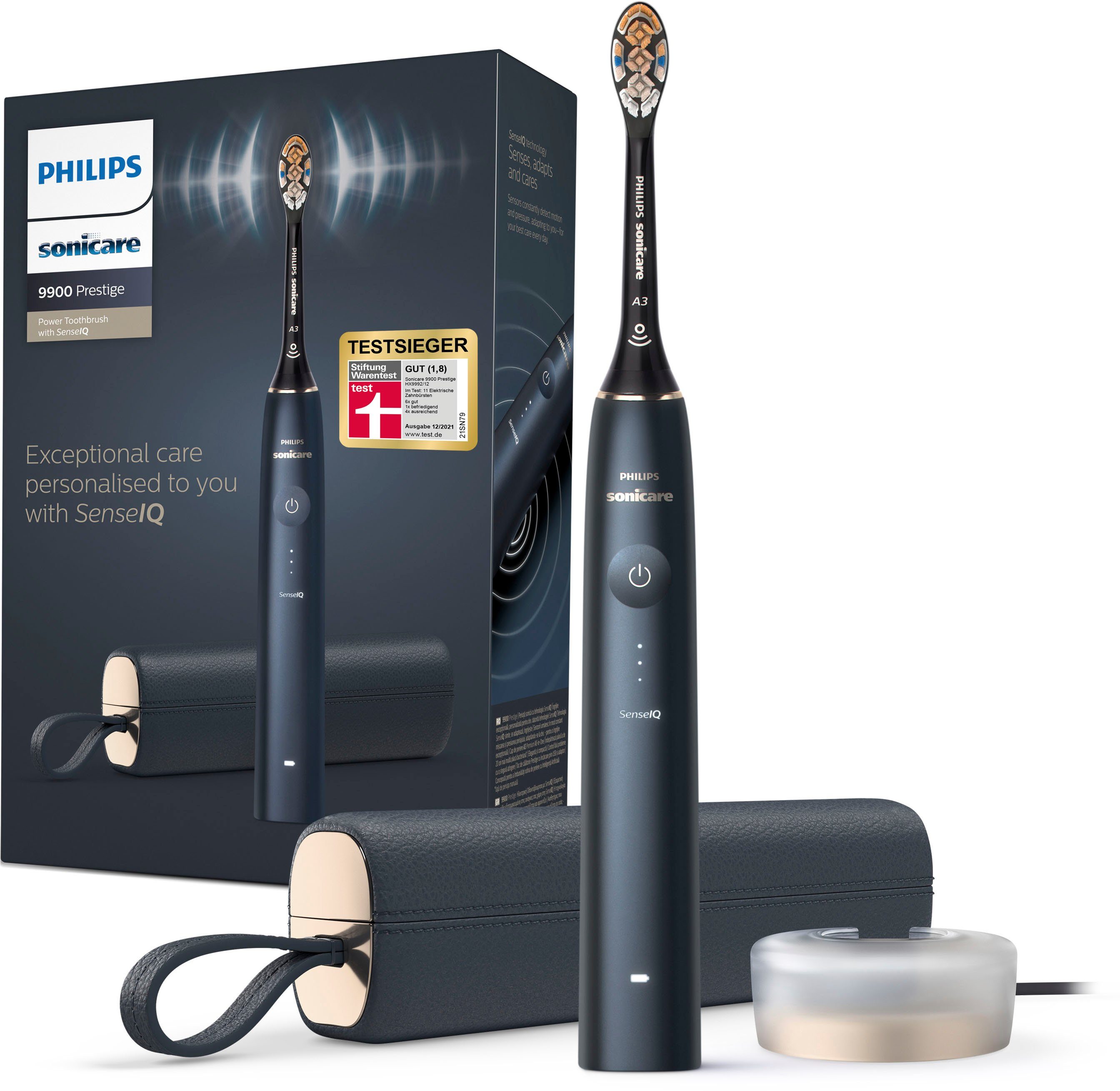 Philips Sonicare Elektrische Zahnbürste HX9992, Aufsteckbürsten: 1 St., mit  Schalltechnologie, SenseIQ-Technologie, All-in-One-Bürstenkopf, KI  gesteuerte Sonicare App online kaufen | OTTO