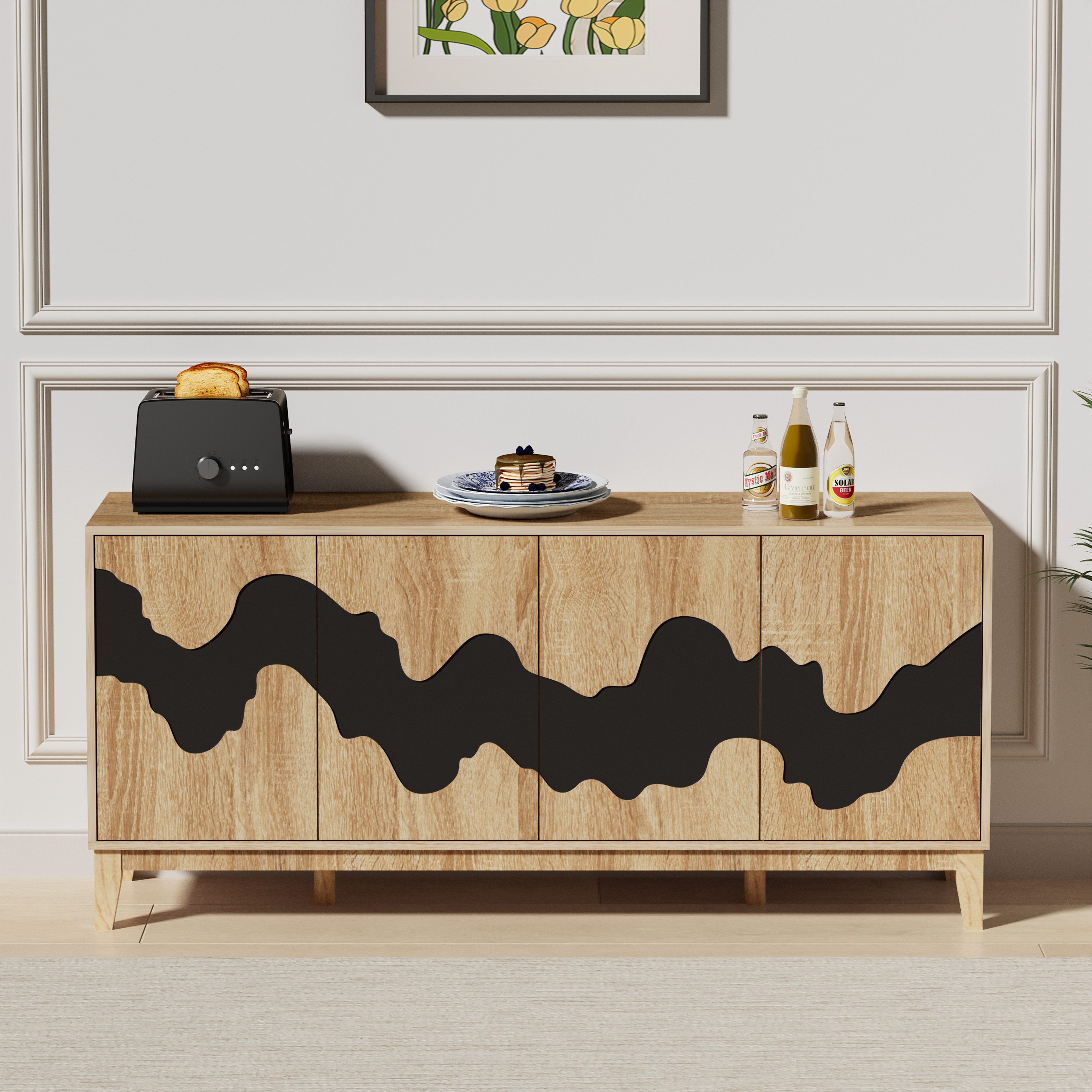 UEV Sideboard mit 4 Türen, Kommode günstig online kaufen
