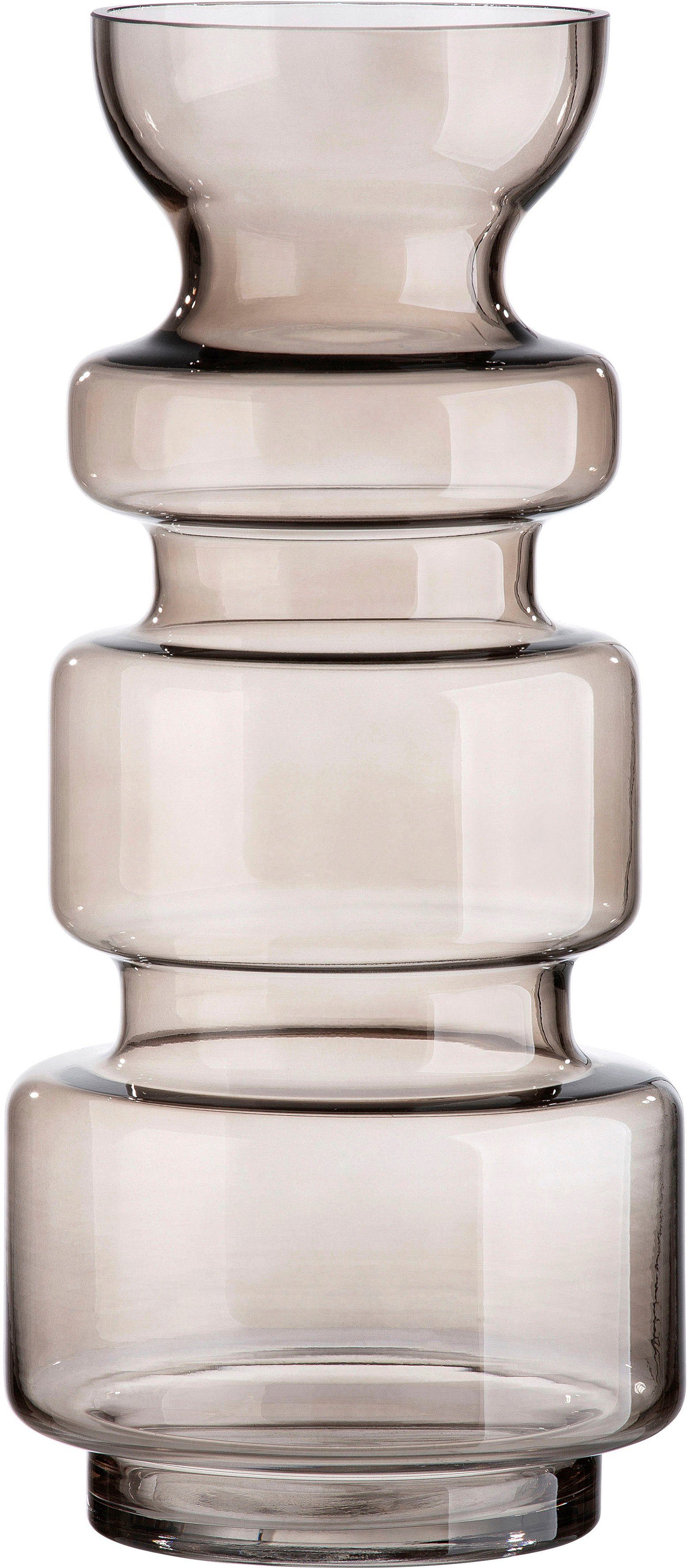 Casablanca by Gilde Tischvase Chazia, Höhe ca. 36 cm (1 St), dekorative Vase aus Glas, Blumenvase