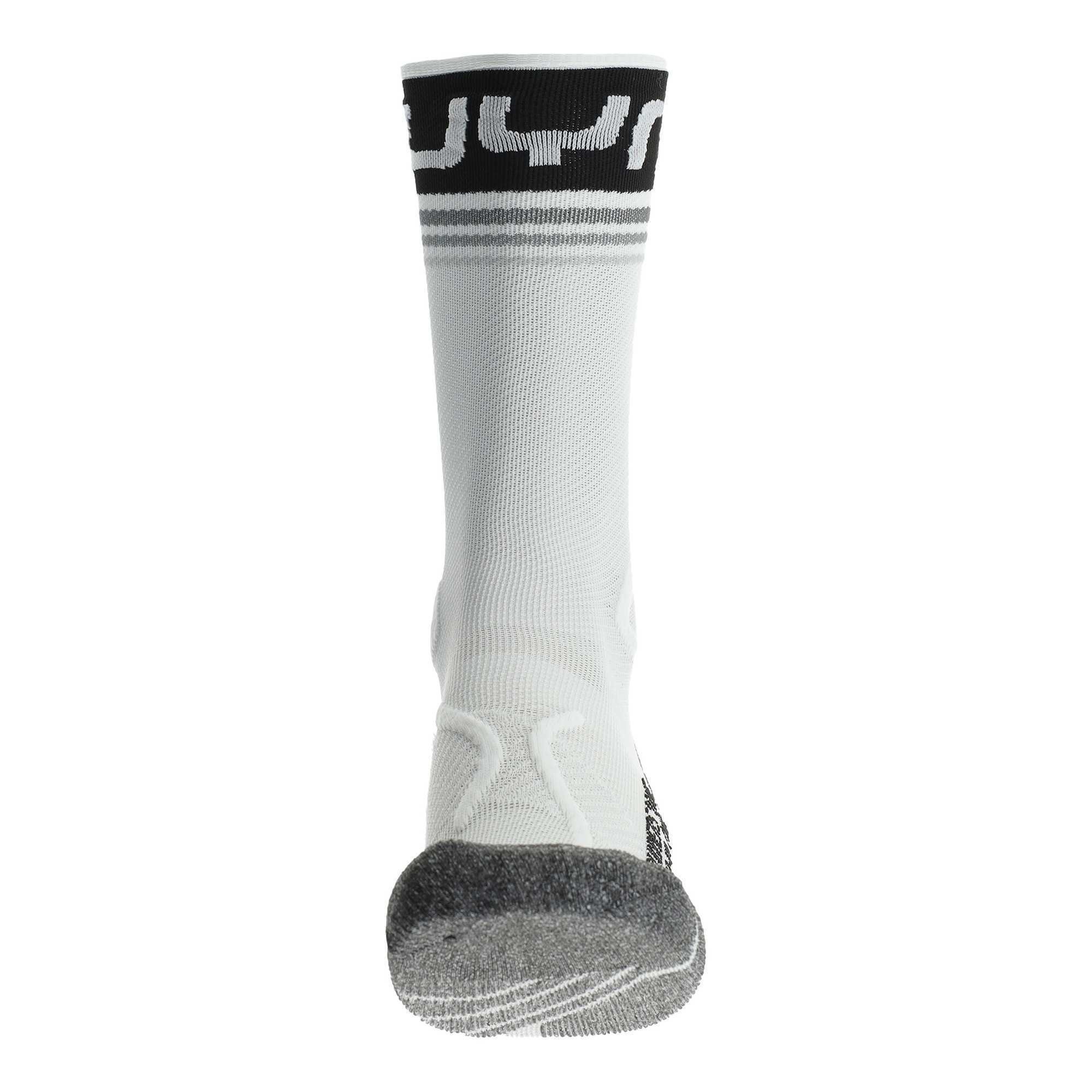 Running One - Socks, UYN White Sportsocken Mid Black - Crew Socken Damen Socken