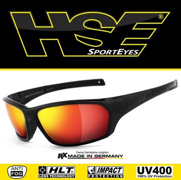 HSE - SportEyes Sportbrille AIR-STREAM, Steinschlagbeständig durch Kunststoff-Sicherheitsglas