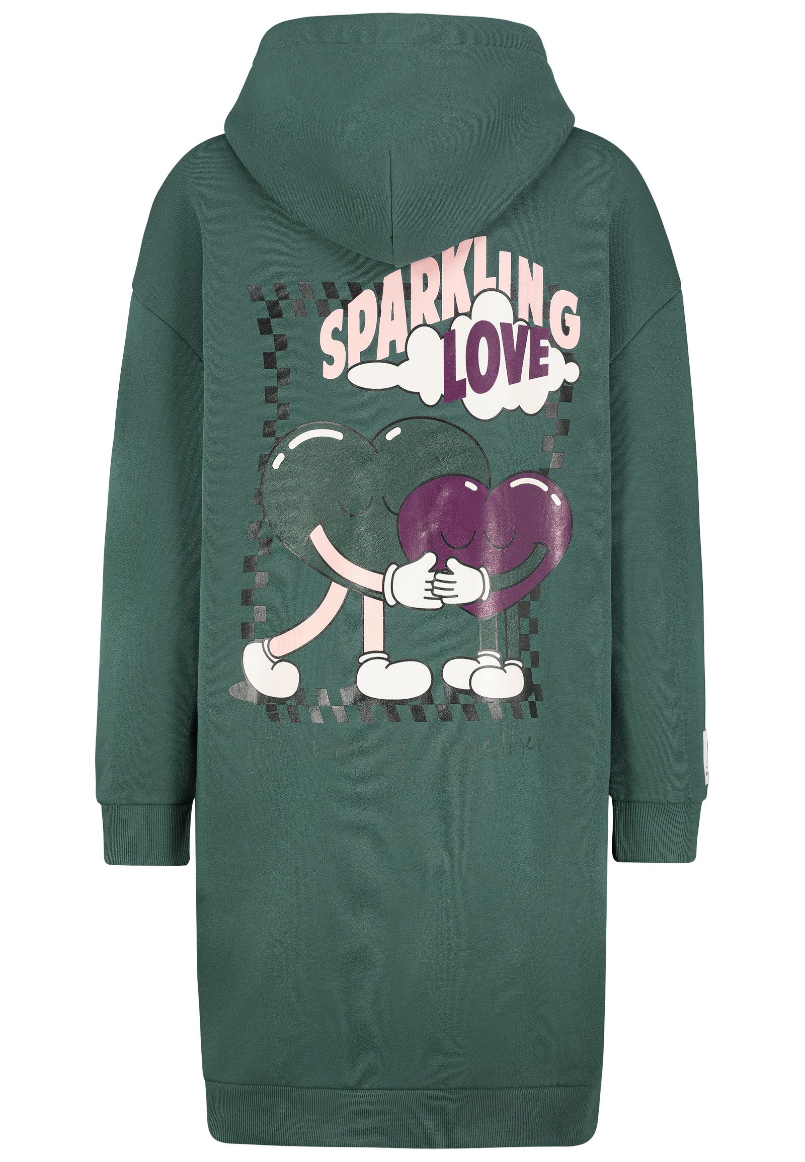SUBLEVEL Sweatkleid Damen Kleid aus Sweatmaterial mit Cartoonprint günstig online kaufen
