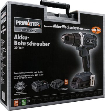Primaster Akku-Bohrschrauber Primaster Pro Akku-Bohrschrauber PAS20-W 20 V mit