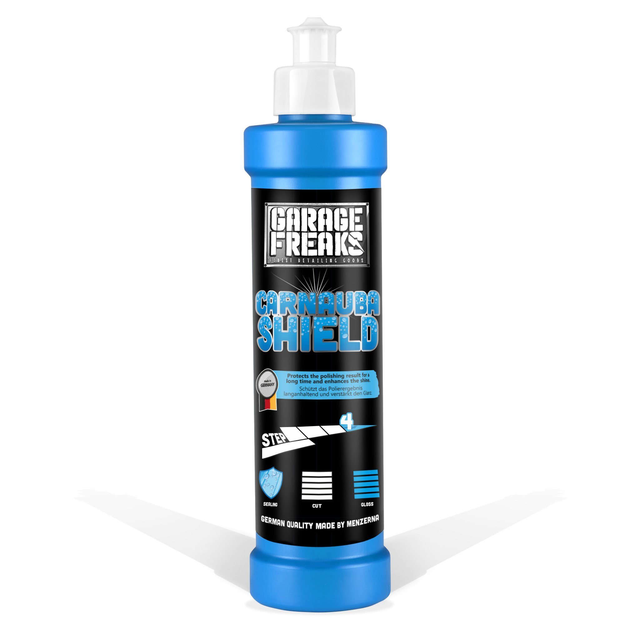 Garage Freaks Versiegelung, Polituren & Wachs made by menzerna - 250 ml Autopolitur (Wax Sealant, Protection Carnauba Shield), CARNAUBA SHIELD WACHSVERSIEGELUNG