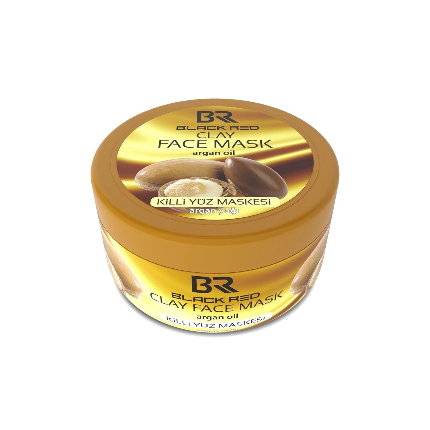 Red Black Oil Face & Kozmetik Argan Dora Gesichtsmaske Mask 400g Clay