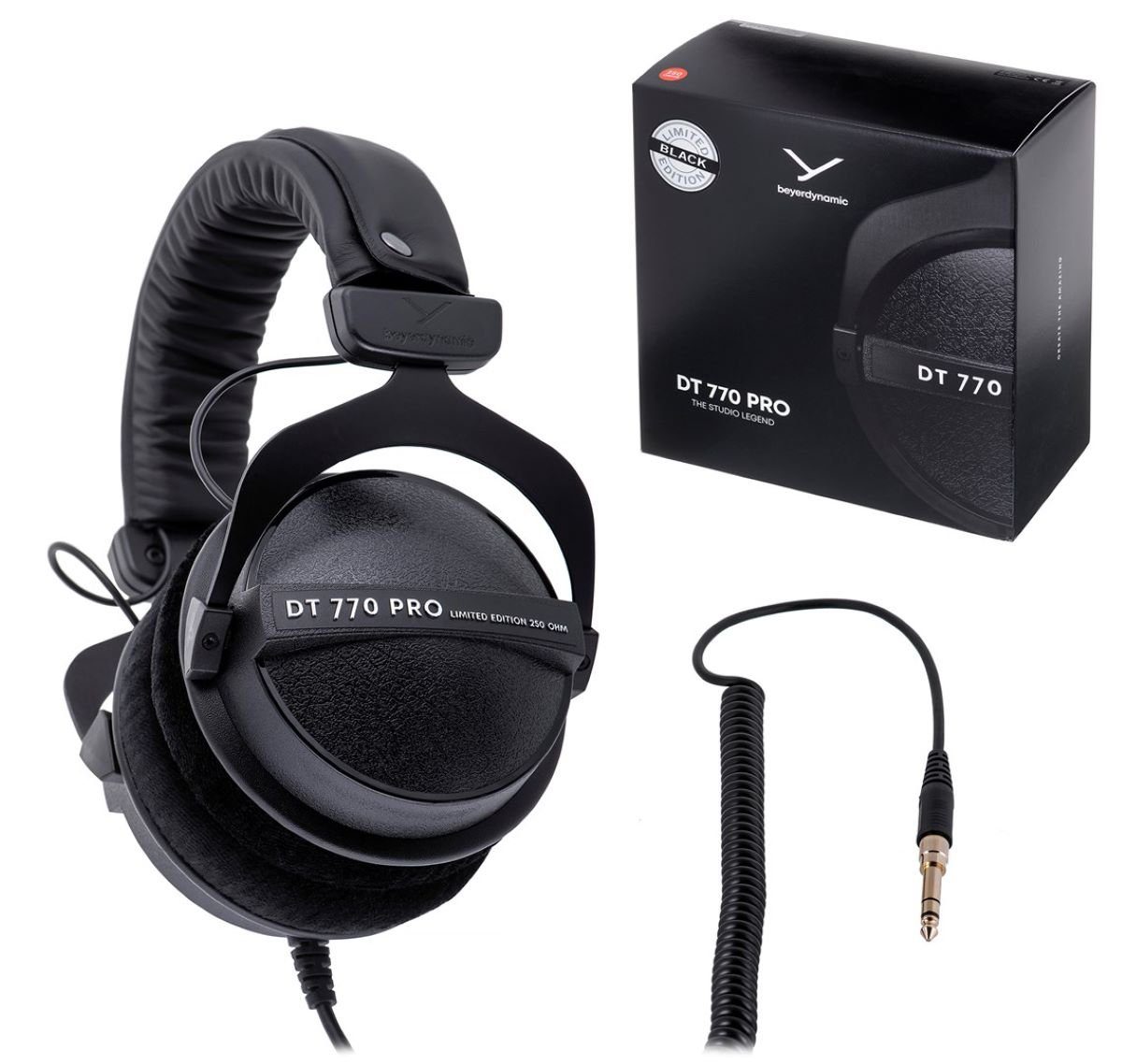 beyerdynamic 43000221 DT 770 PRO 250 OHM Black Limited Edition - Studiokopfhörer Kopfhörer