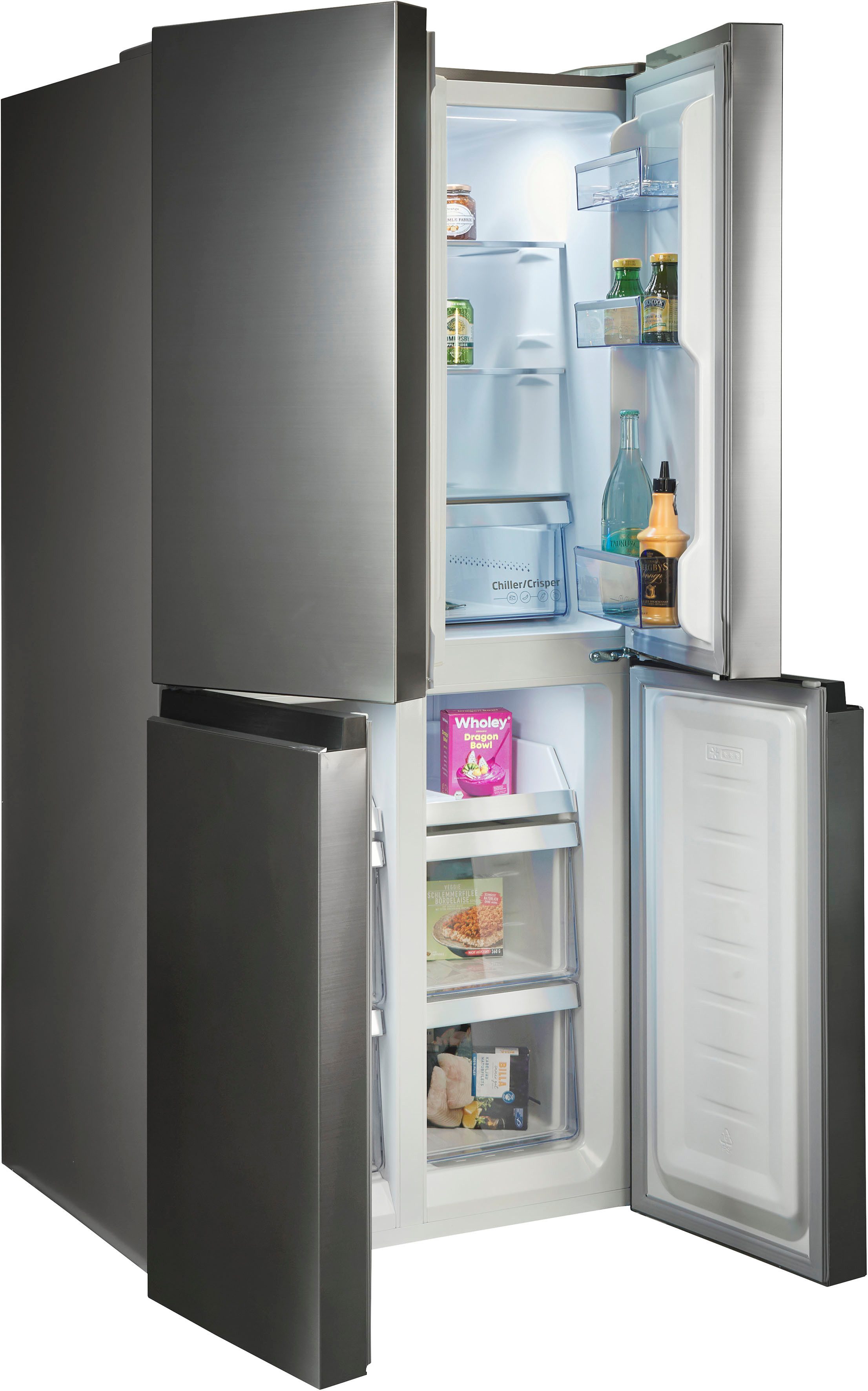 BEKO Multi Door GNO46623MXPN 8996443200, 180 cm hoch, 79,5 cm breit, 466 l NoFrost-Stauraum mit HarvestFresh-Frischezone – Bild 4 von 5