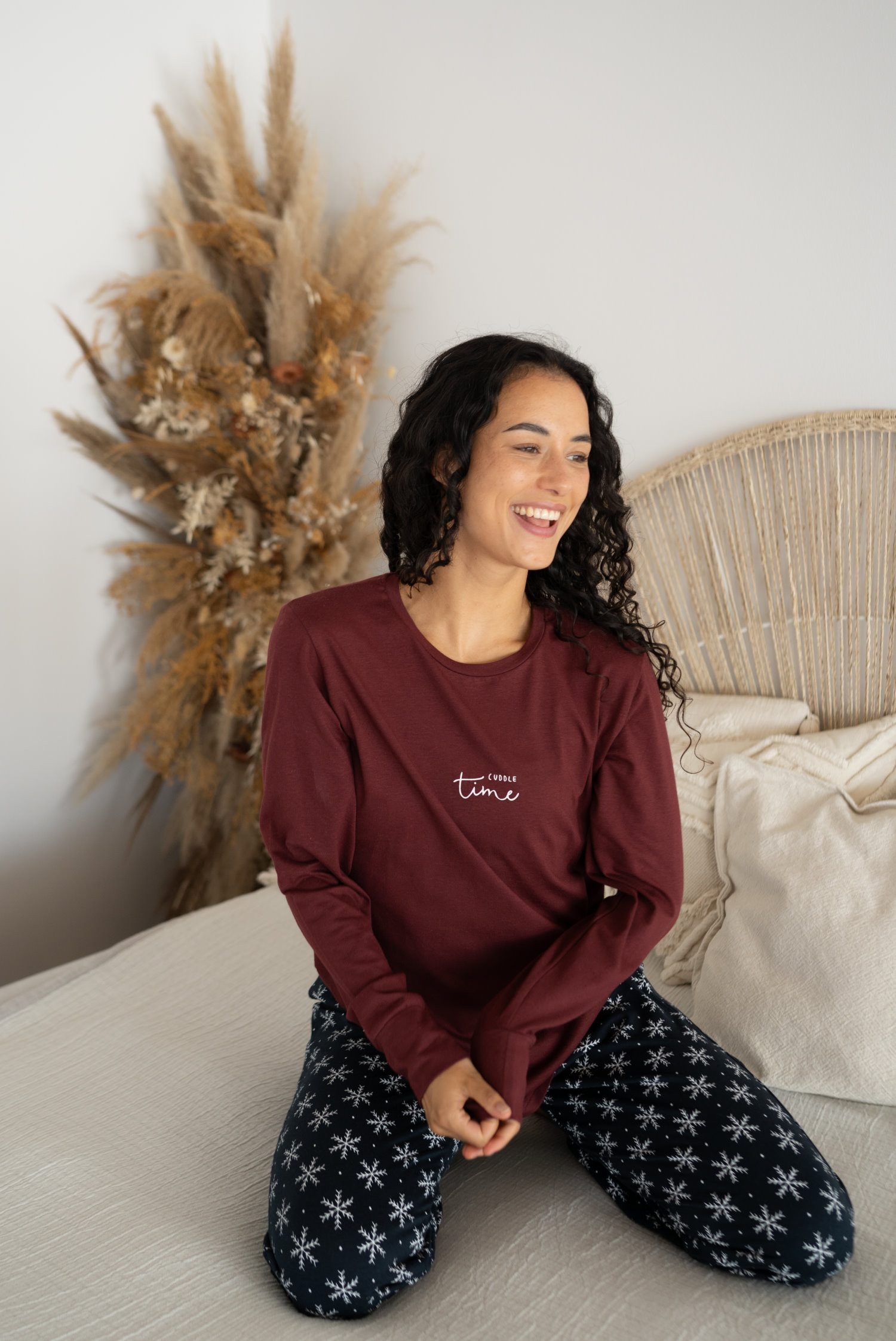By Louise Pyjamahose Damen Schlafanzughose (1-tlg) Modisches Design