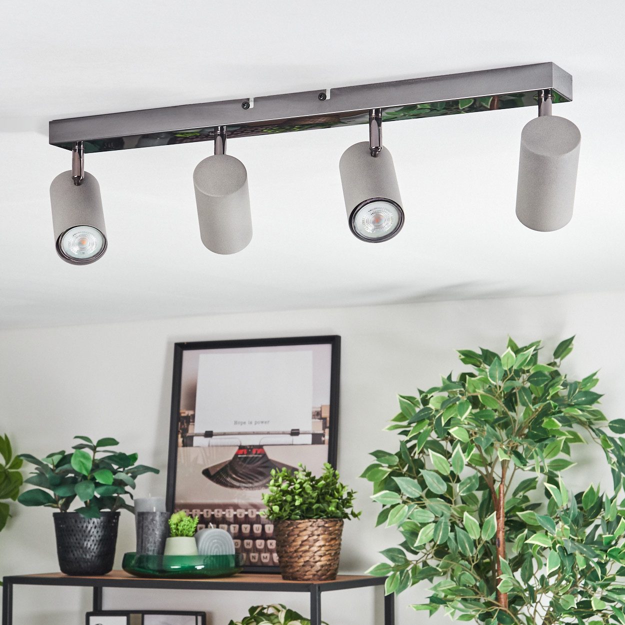 hofstein Deckenleuchte Deckenlampe aus Metall in günstig online kaufen