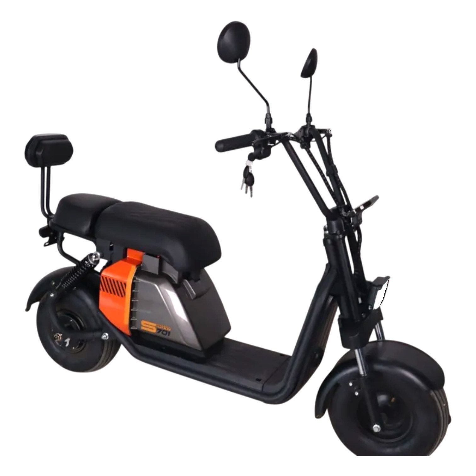 ENEWAY E-Scooter COCO MINI - 48V Fatwheel LowRider Scooter 45 km/h, 45 km/h, mit Straßenzulassung