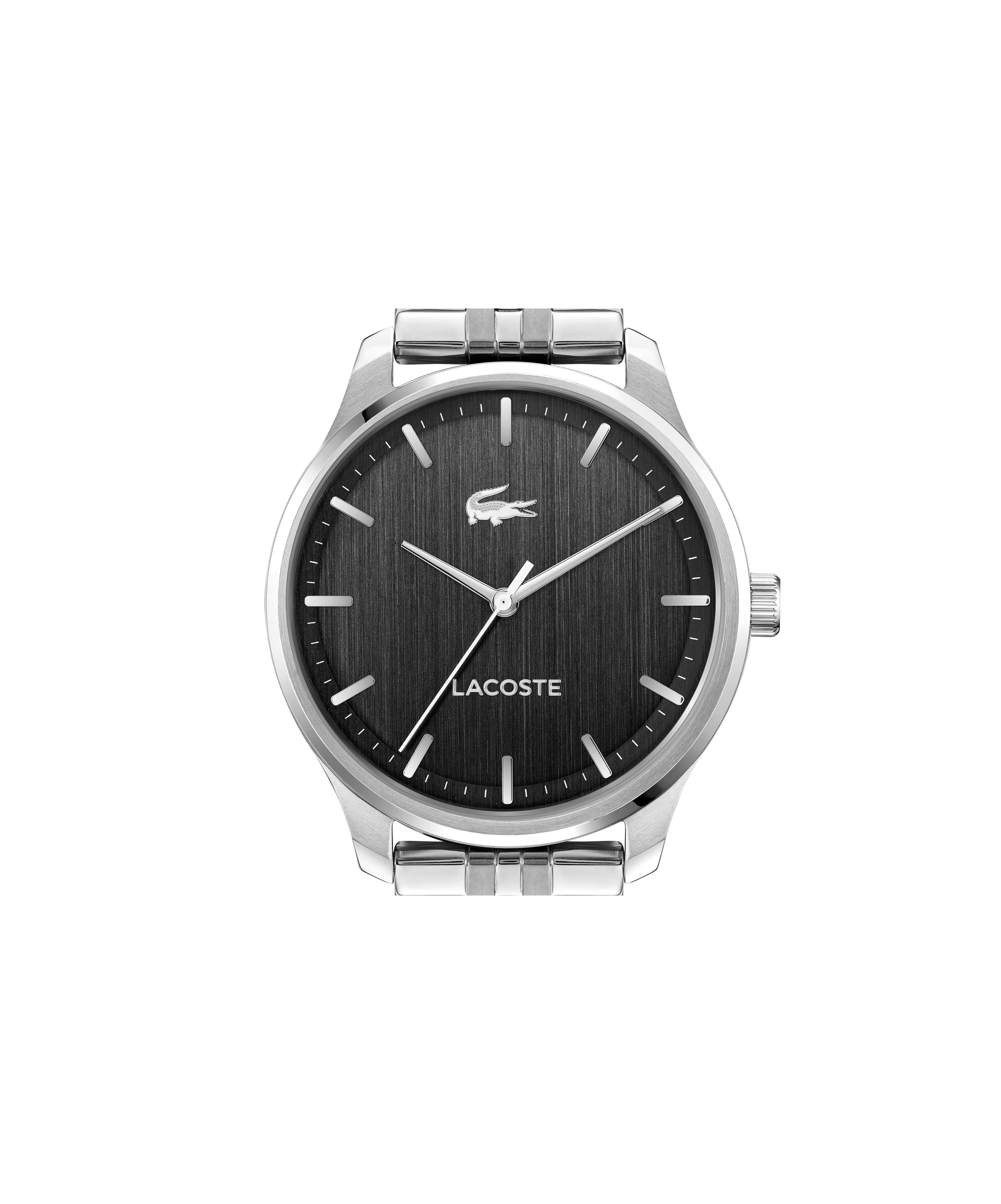 Lacoste Quarzuhr Lisbon 2011509, Armbanduhr, Herrenuhr, Edelstahlarmband, analog