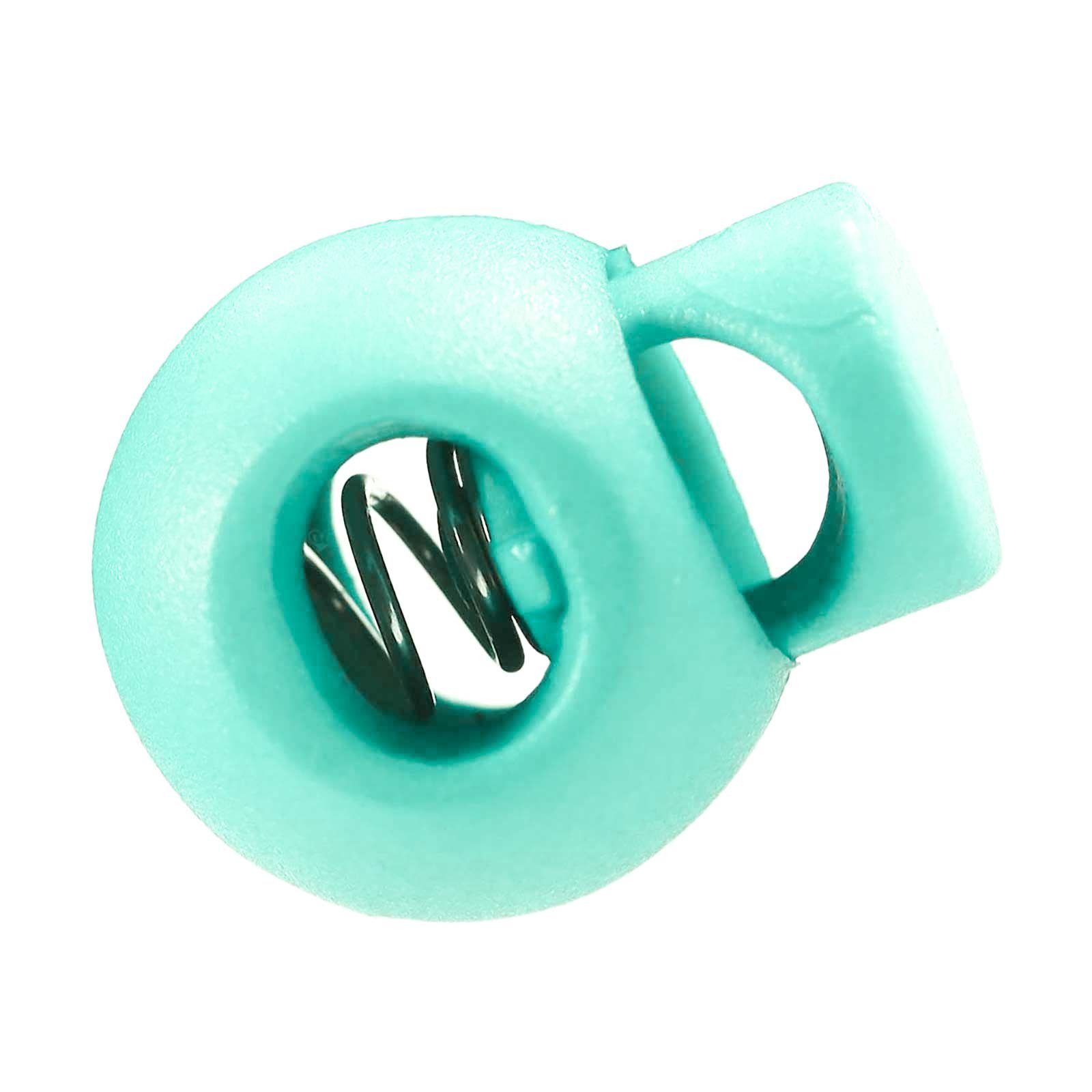 maDDma 10 Einloch-Kordelstopper rund 15x19mm, Durchzug 4x5,5mm Gurtstecker