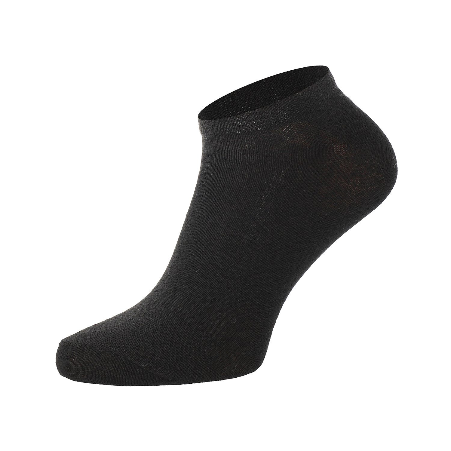 Chili Lifestyle Sneakersocken Basicsocken Ankle aus Baumwolle in schwarz für Damen und Herren (Multipack, 8-Paar, ein Design) Weichbund ohne Gummidruck