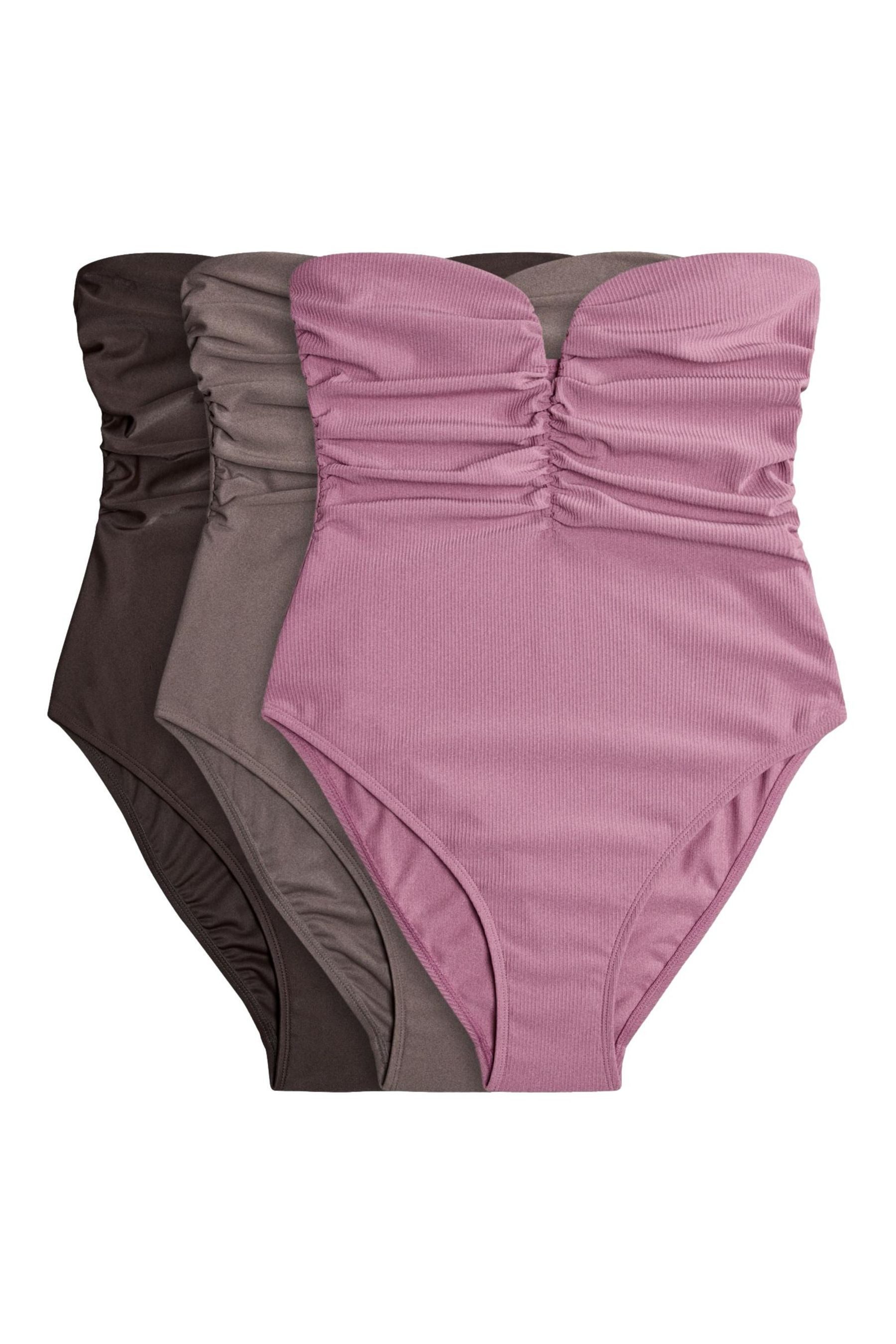The Set Badeanzug The Set Bandeau-Badeanzüge, 3er-Pack (3-St)