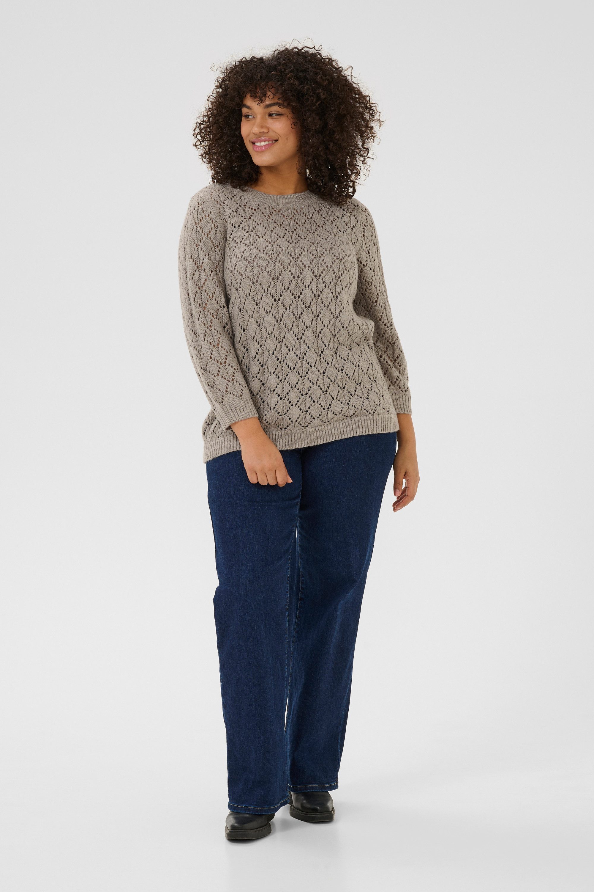 KAFFE Curve Strickpullover Strickpullover KCmika Große Größen