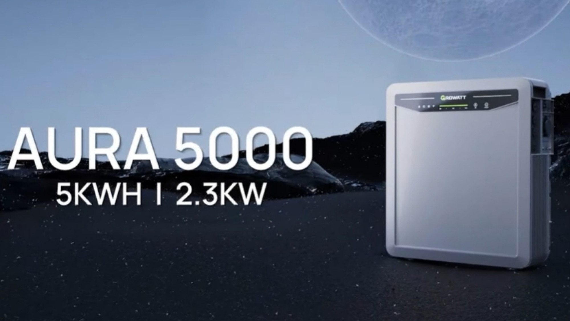 Growatt Balkonkraftwerk Growatt Aura 5000 AC-gekoppelter Balkonspeicher, 5,12 kWh PV-Speicher, mit 2500W Off-Grid & App Steuerung