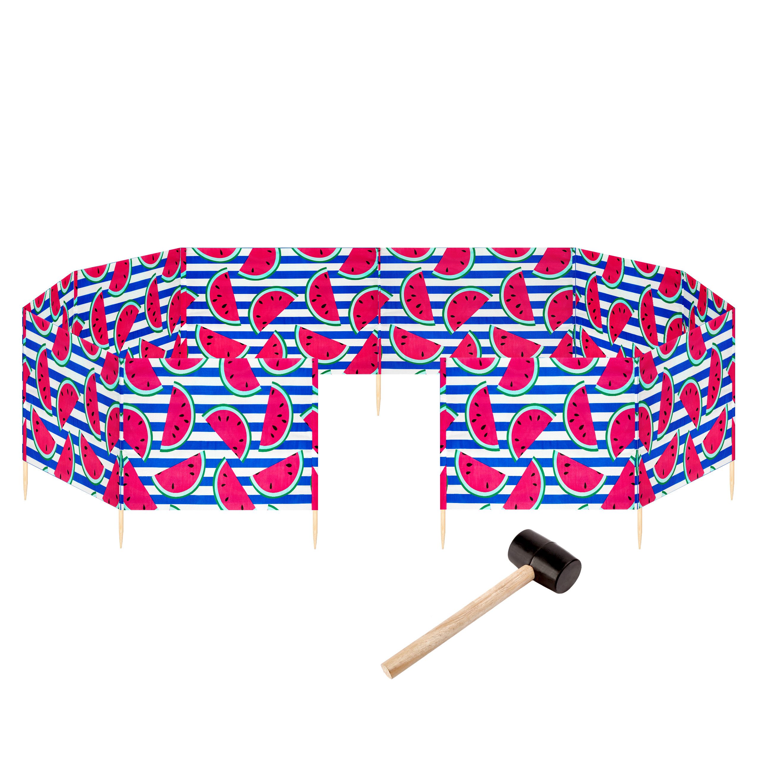 Garronda Windschutz Strand Sichtschutz 15m lang mit Gummihammer Garten Meer GAEX001, (mit Gummihammer)
