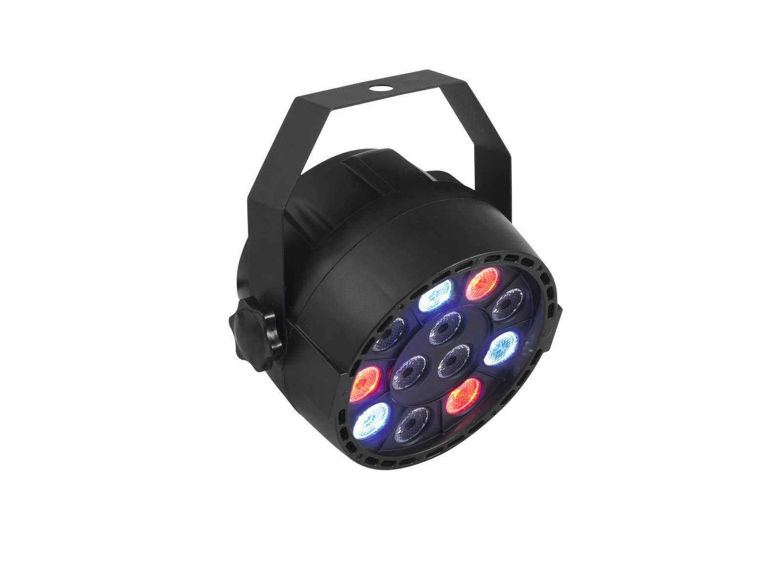 EUROLITE Discolicht PARty Spot 12x1W RGBW - Partyscheinwerfer mit 4 Farben - Automatik DMX, RGBW (rot, grün, blau, weiss)