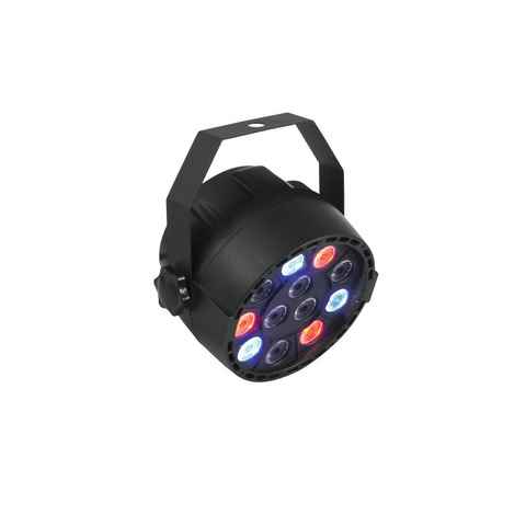 EUROLITE Discolicht PARty Spot 12x1W RGBW - Partyscheinwerfer mit 4 Farben - Automatik DMX, RGBW (rot, grün, blau, weiss)