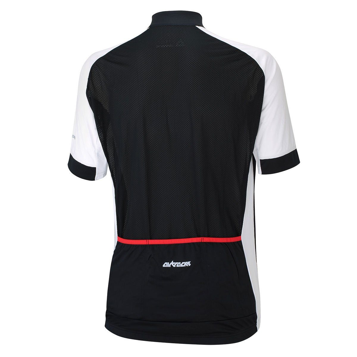 Airtracks Radtrikot Herren Fahrradtrikot S Jersey Dry Anti-UV) Radtrikot L mit (atmungsaktives & XXXL « Pro M XXL Line schwarz-weiß Quick XL - » Kurzarm