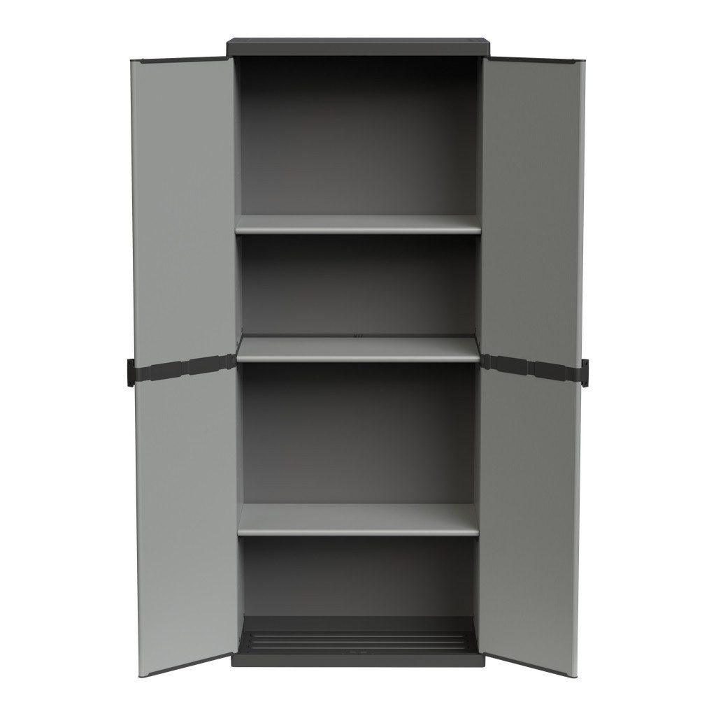 Kreher Mehrzweckschrank 'Armadio', modulares System aus Kunststoff für Keller, Garten, Garage