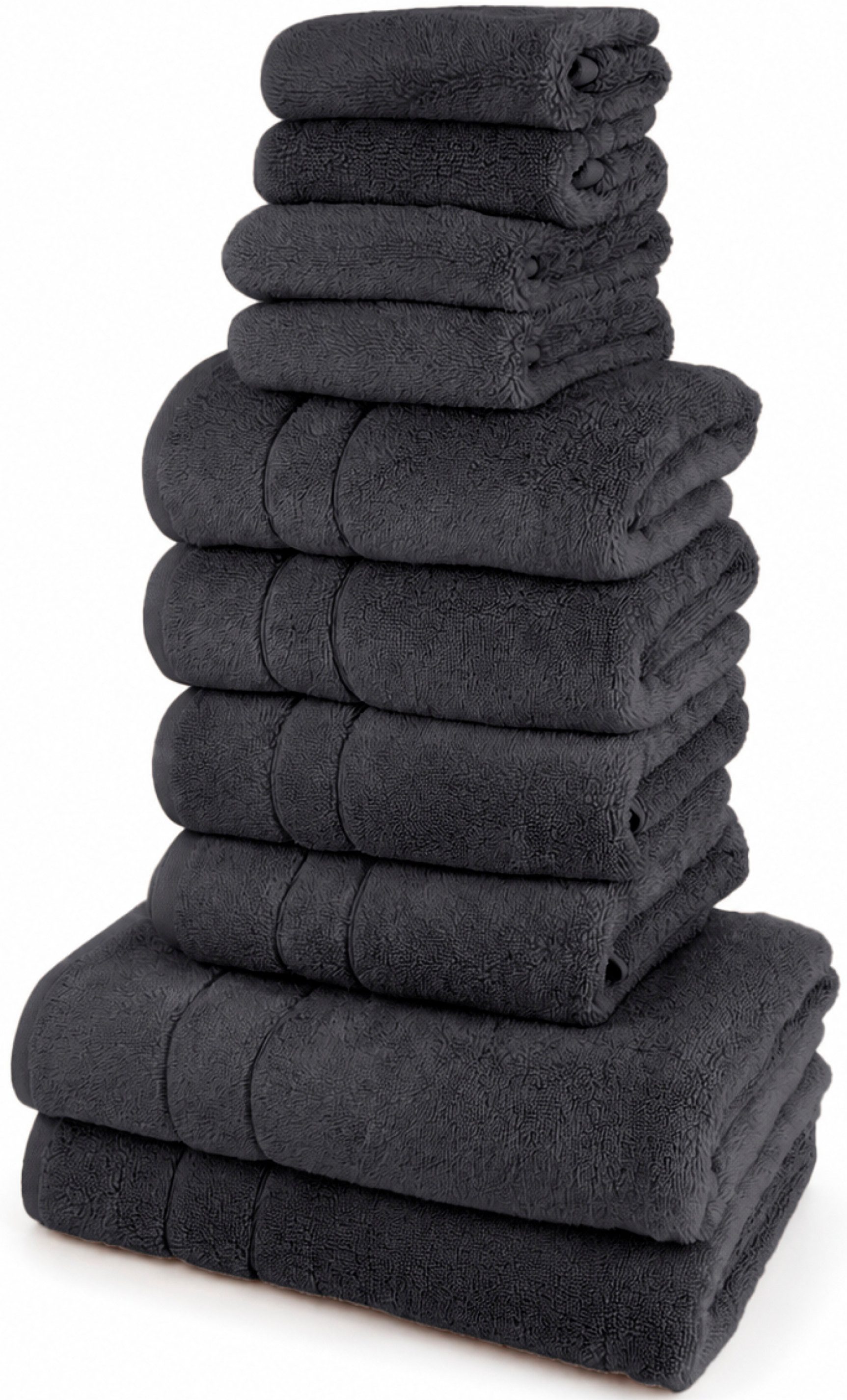 OTTO home Handtuch Set Inga, 3 Qualitäten, Duschtücher, Handtücher, Gästetücher, Seiftücher, Walkfrottier (10-St), Handtücher mit feiner Bordüre, 100% Baumwolle