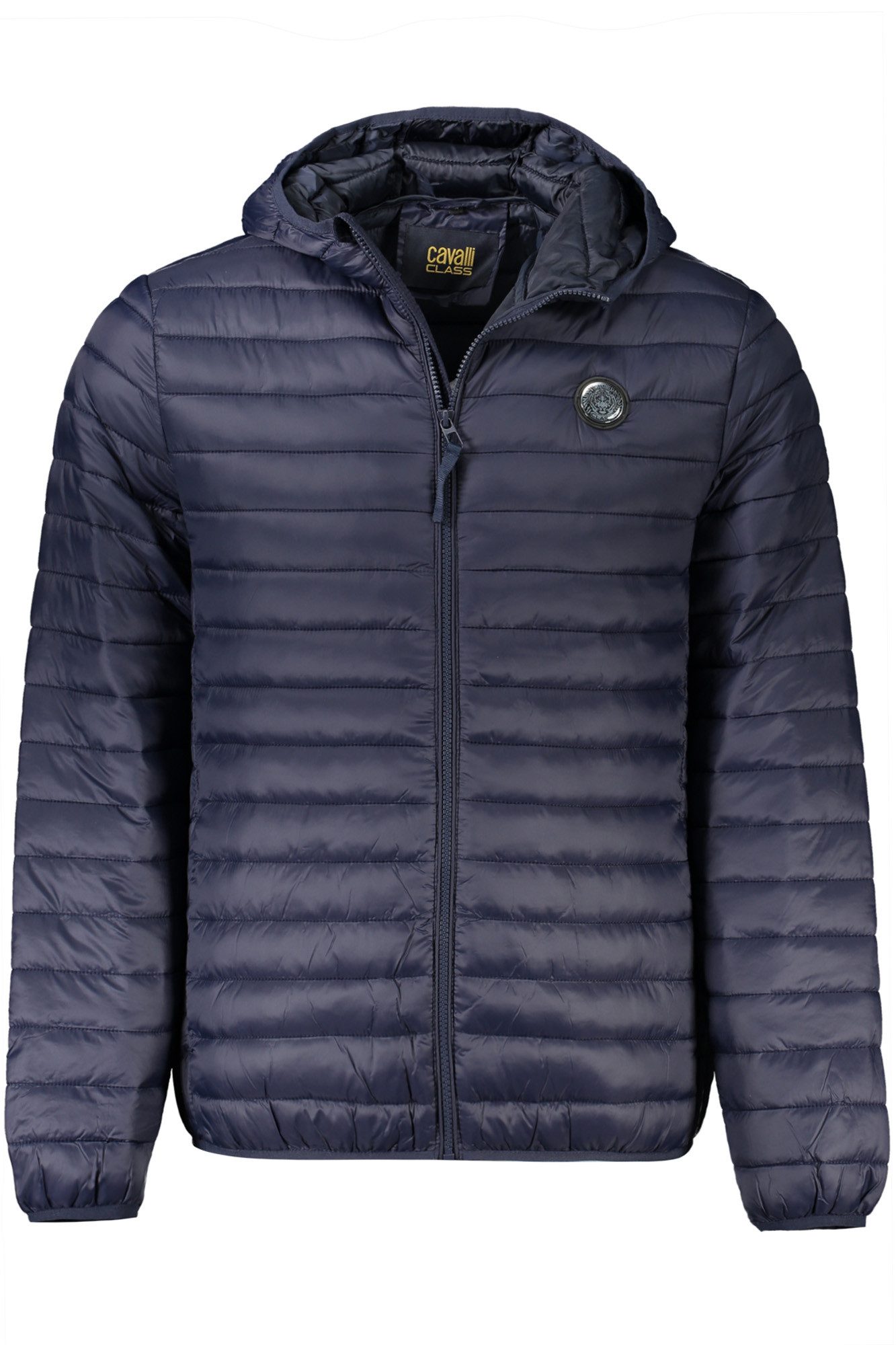 Cavalli Class Outdoorjacke Herrenjacke Blau mit Kapuze – Leicht wattiert & vielseitig