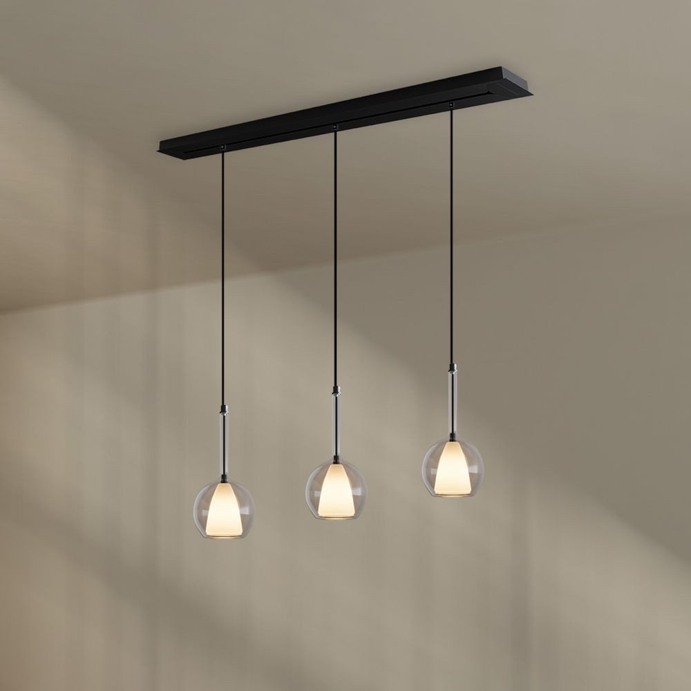 s.luce Pendelleuchte Belluna Esstisch Pendelleuchte 3-fl. günstig online kaufen