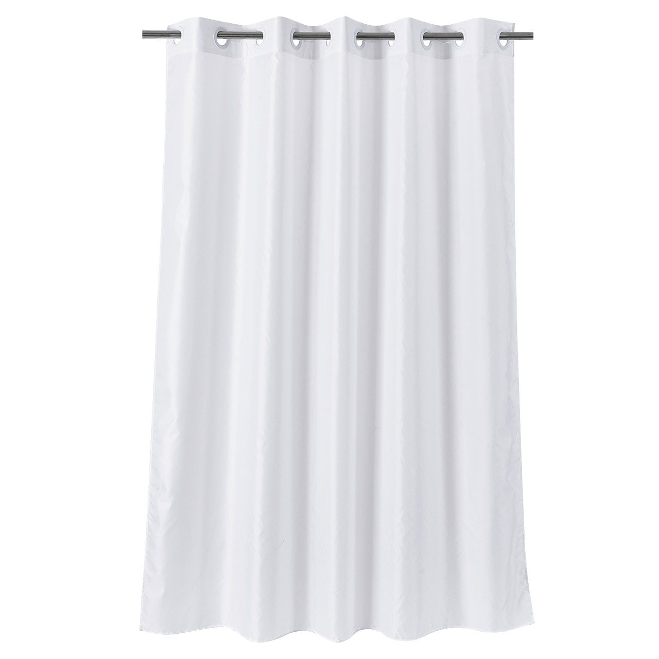 Euroshowers GmbH Duschvorhang Hookless Weiß 180 × 200 cm mit integrierten Ringen Breite 180,0000000000000 cm