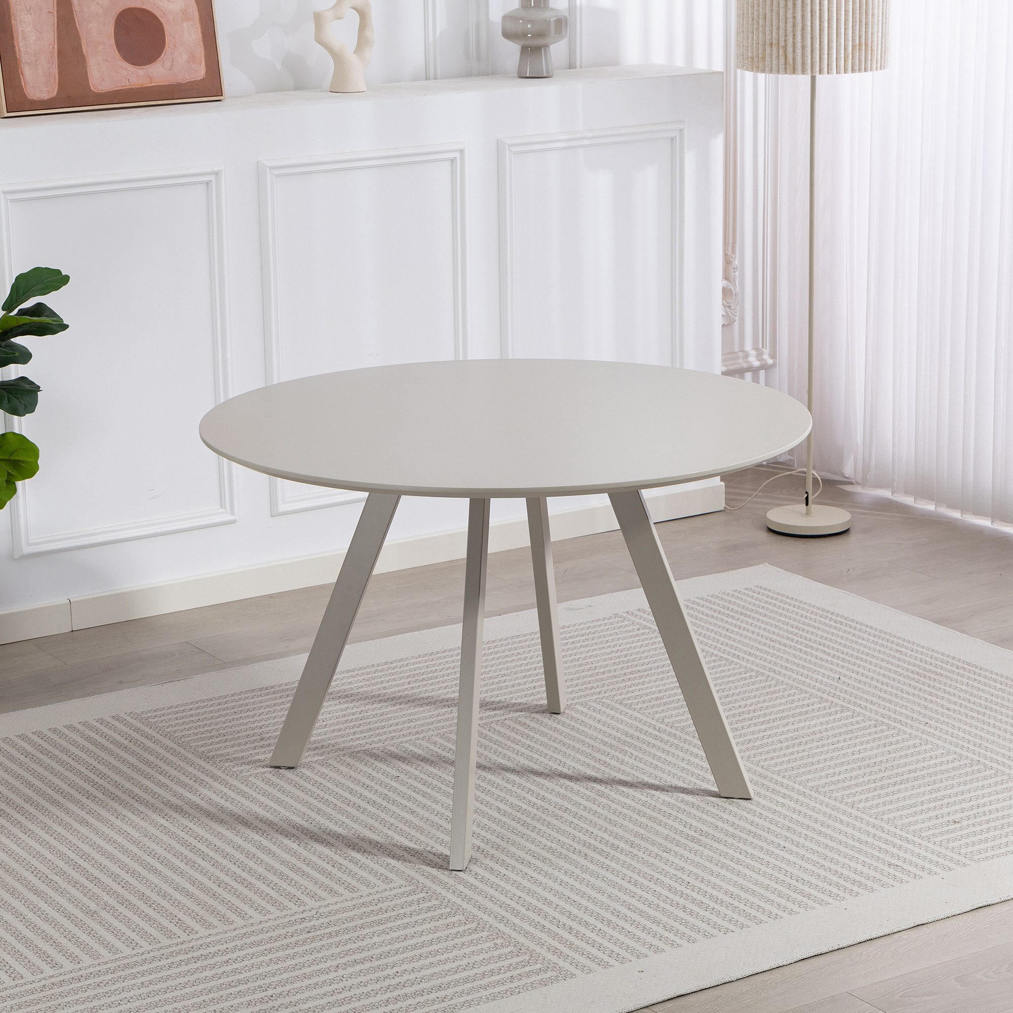 Duo Collection Esstisch Tisch Pina (1-St), Lackierte Oberfläche, Cashmere Farben