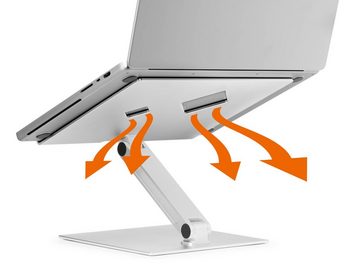 DURABLE RISE Wandhalterung, (Durable Tischständer für Laptop/Notebook, stufenlos höhen- und winkelv)