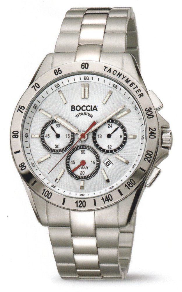 Boccia Quarzuhr Boccia Titanium Sport Herrenuhr 3733-01