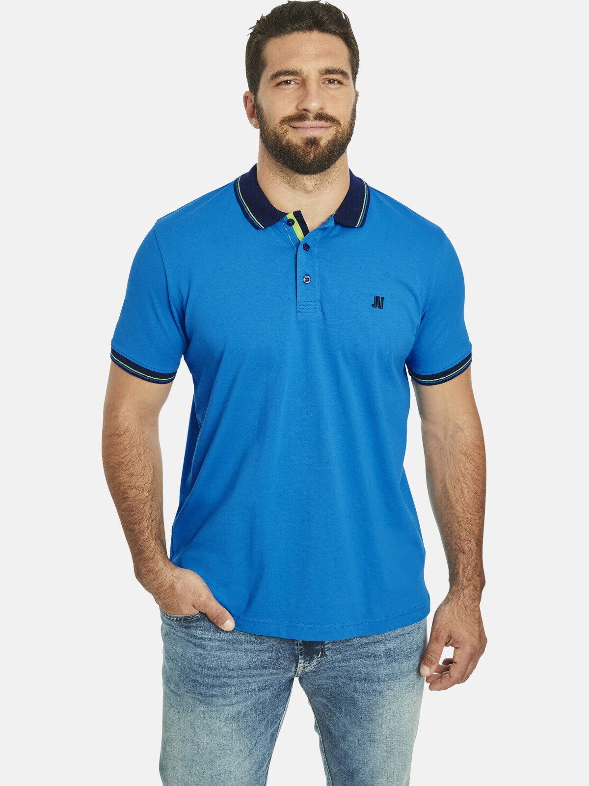 Jan Vanderstorm Poloshirt TOTTE mit kleiner günstig online kaufen