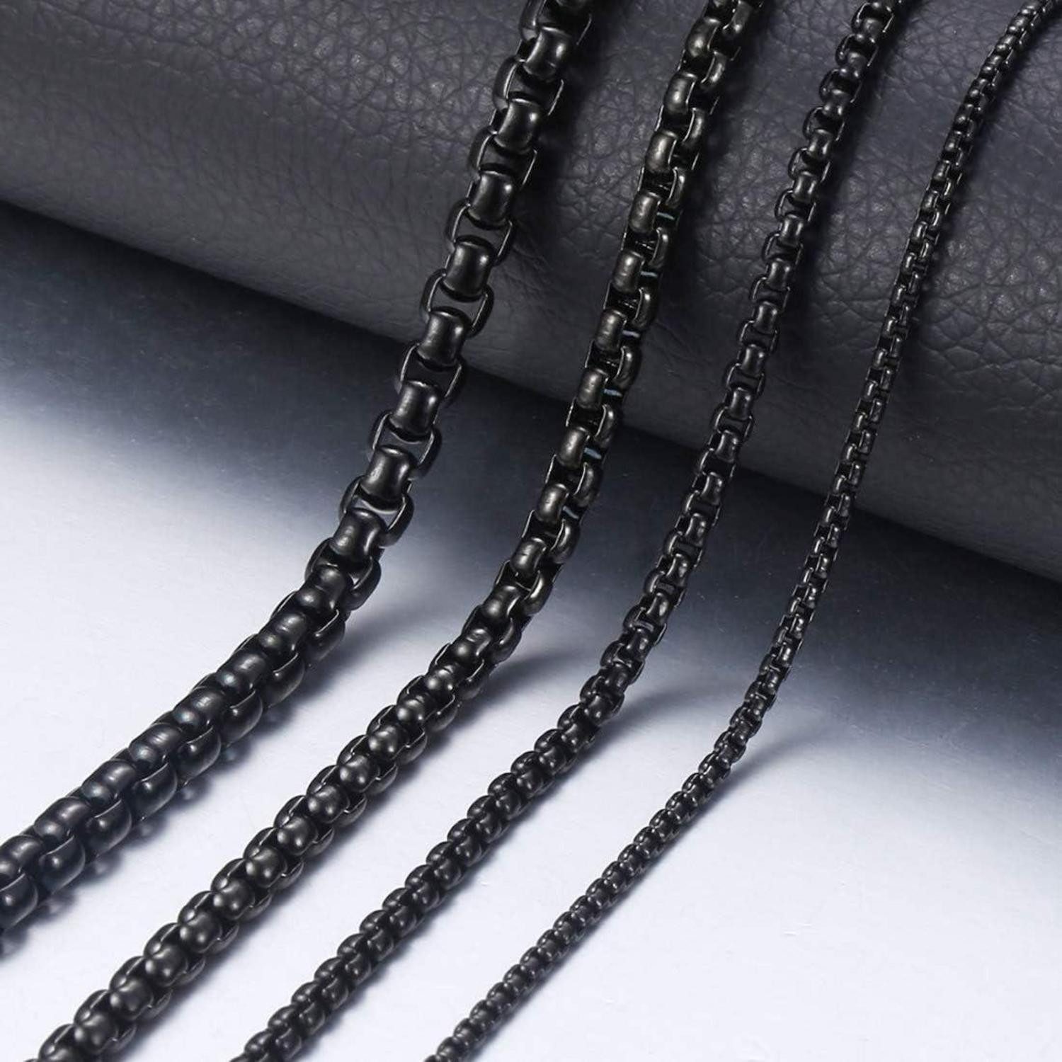 LuxusKollektion Panzerkette Halskette Herren Damen Edelstahl 45.0 Zentimeter Breite 4.0mm 1 Stücke