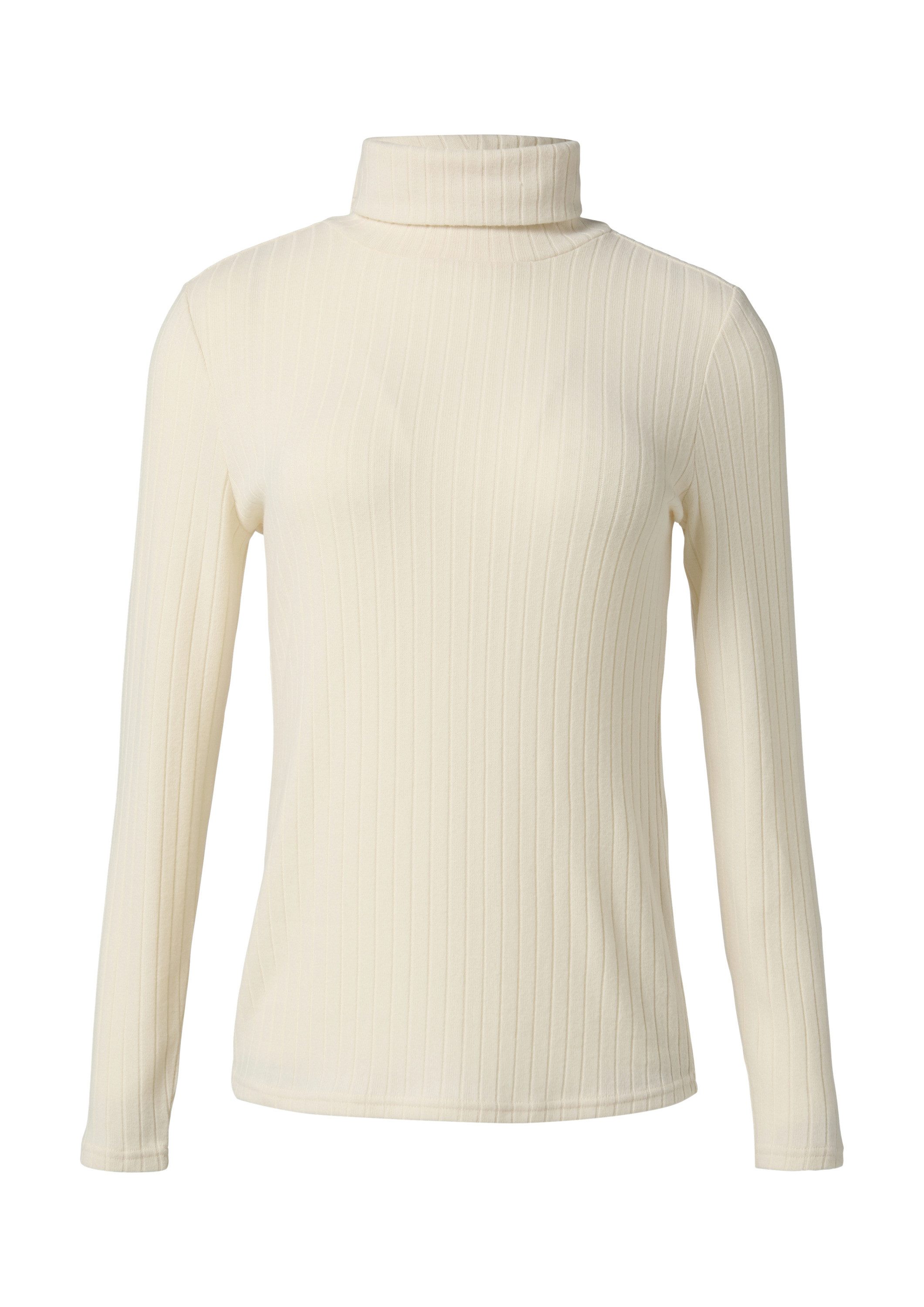 comma Langarmshirt T-Shirt Weiches Langarmshirt mit Rollkragen günstig online kaufen