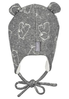 Sterntaler® Schlupfmütze Inka-Mütze Bärchen (1-St., Schirmmütze bedruckt mit Blumen idealer Schutz für den Sommer) Ballonmütze Kinder gefüttert mit Baumwollfleece