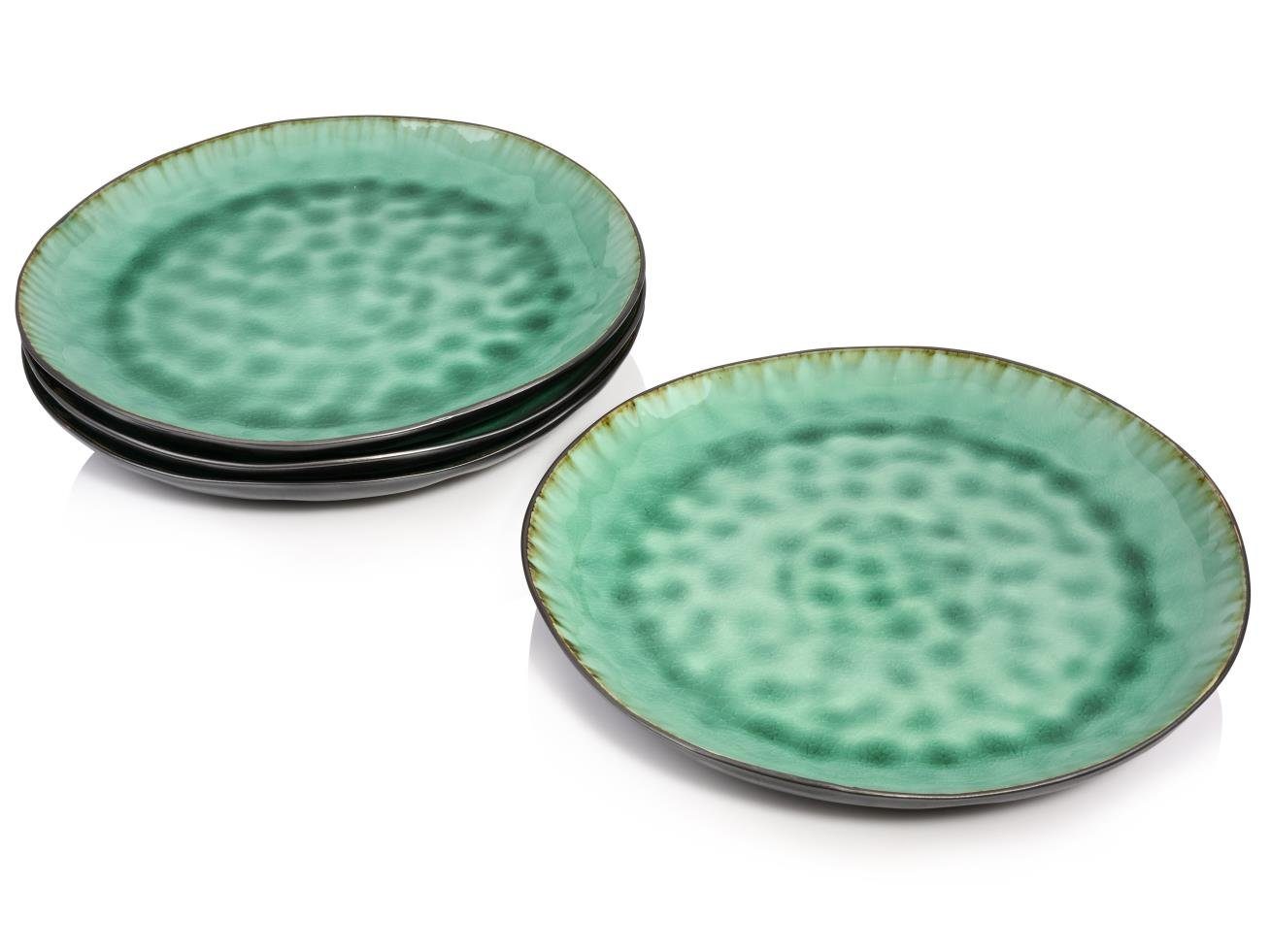 SÄNGER Dessertteller Palm Beach Frühstücksteller, (4 St), Handmade, Premium Collection